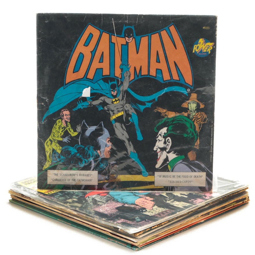 Batman, Superman, G.I. Joe Soundtrack, Novelty and Other Records, Late 20th C.