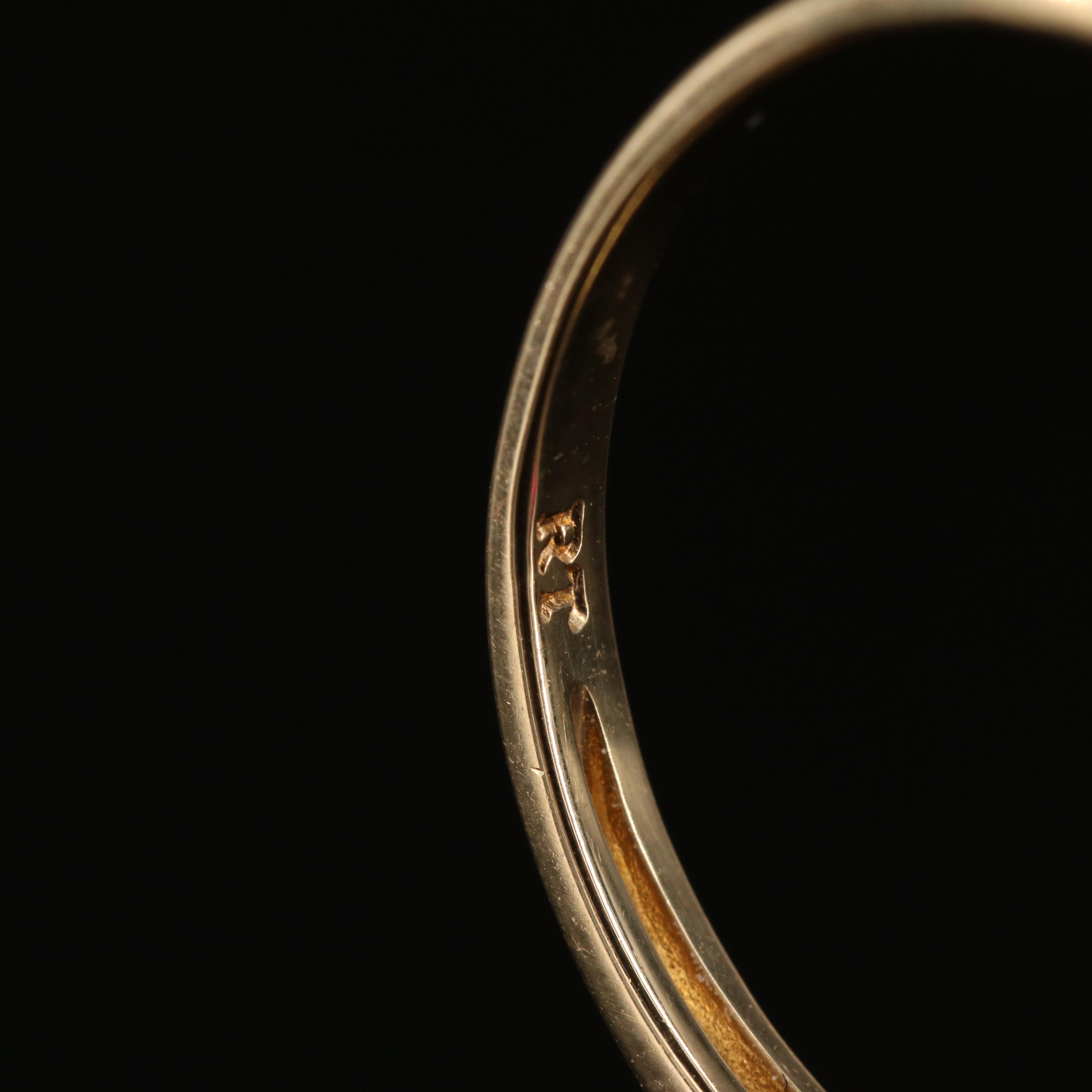 10K Corundum and Diamond Ring