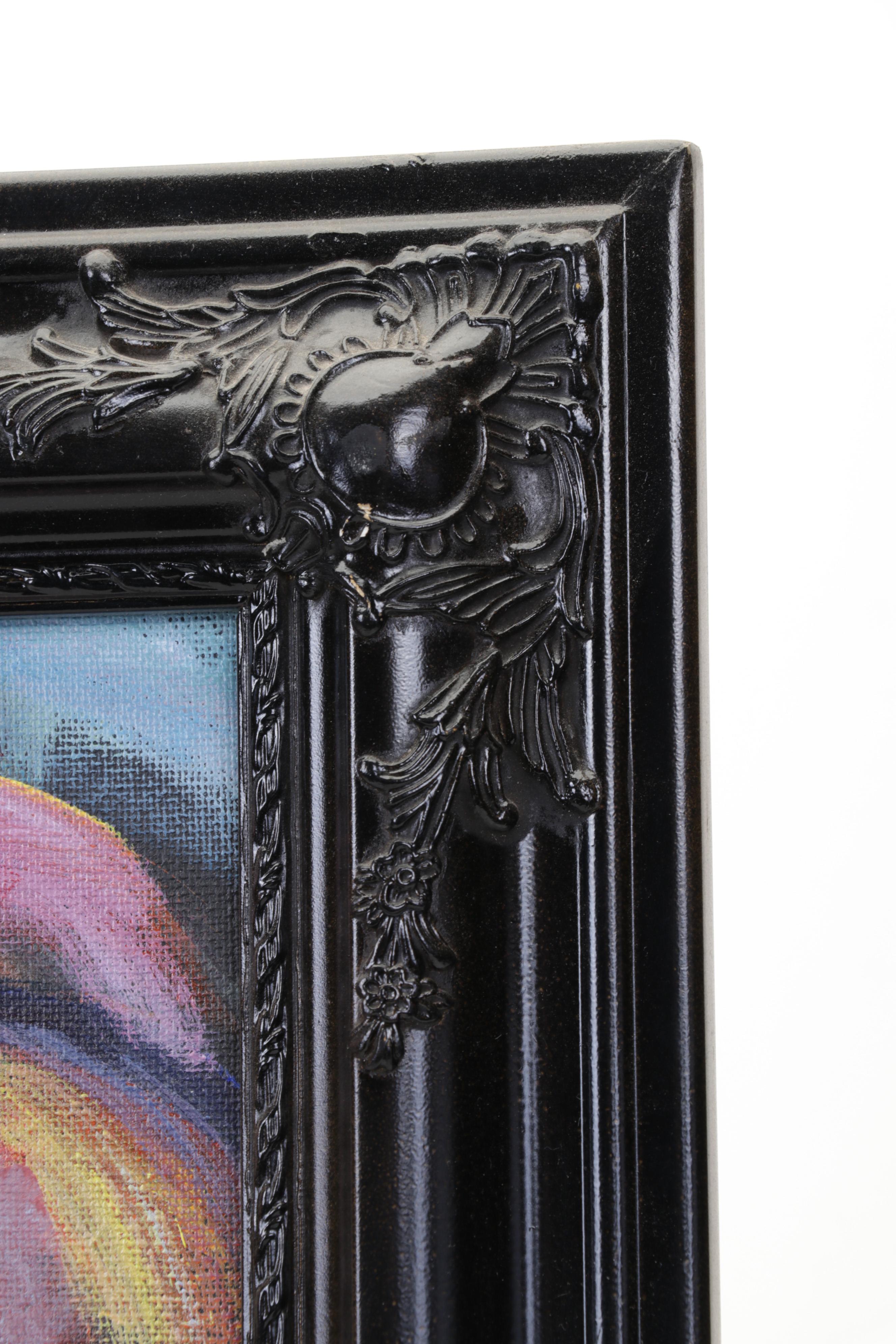 Mary Beth Schiros Acrylic Painting of Rotary Telephone, 21st Century