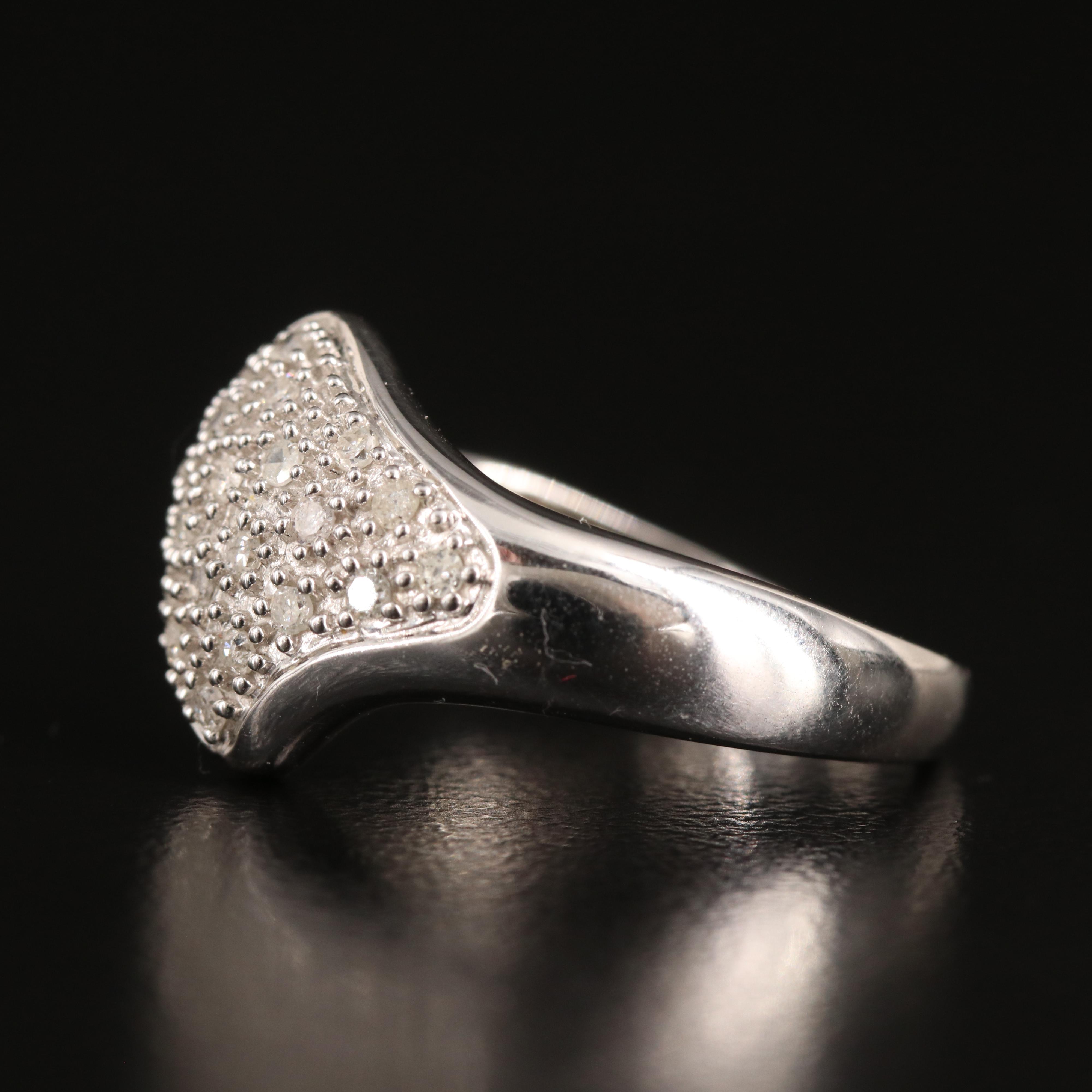 10K 0.20 CTW Pavé Diamond Ring