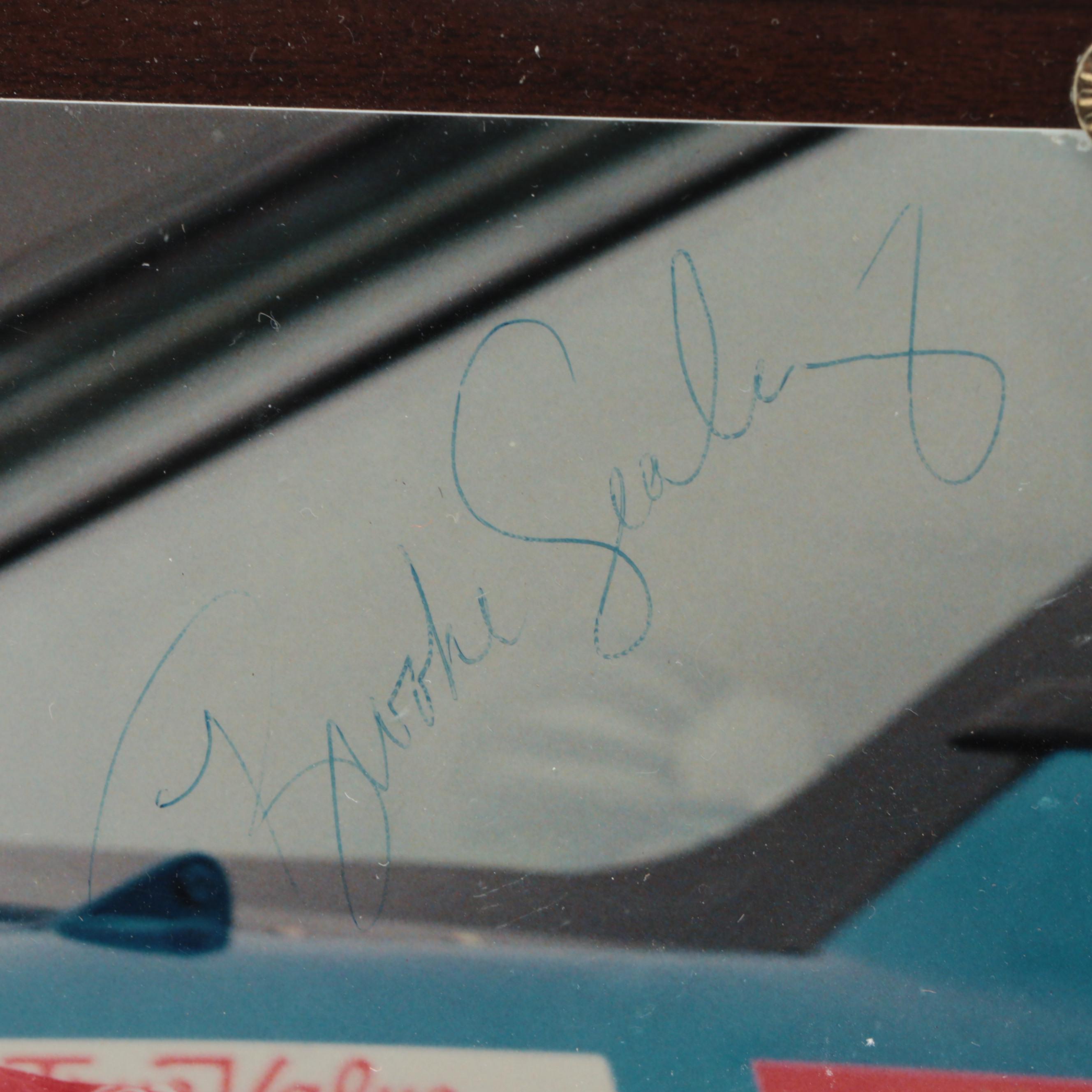 Jeff Gordon and Ex-Wife Jennifer Brooke Sealey Signed NASCAR Giclée in Display