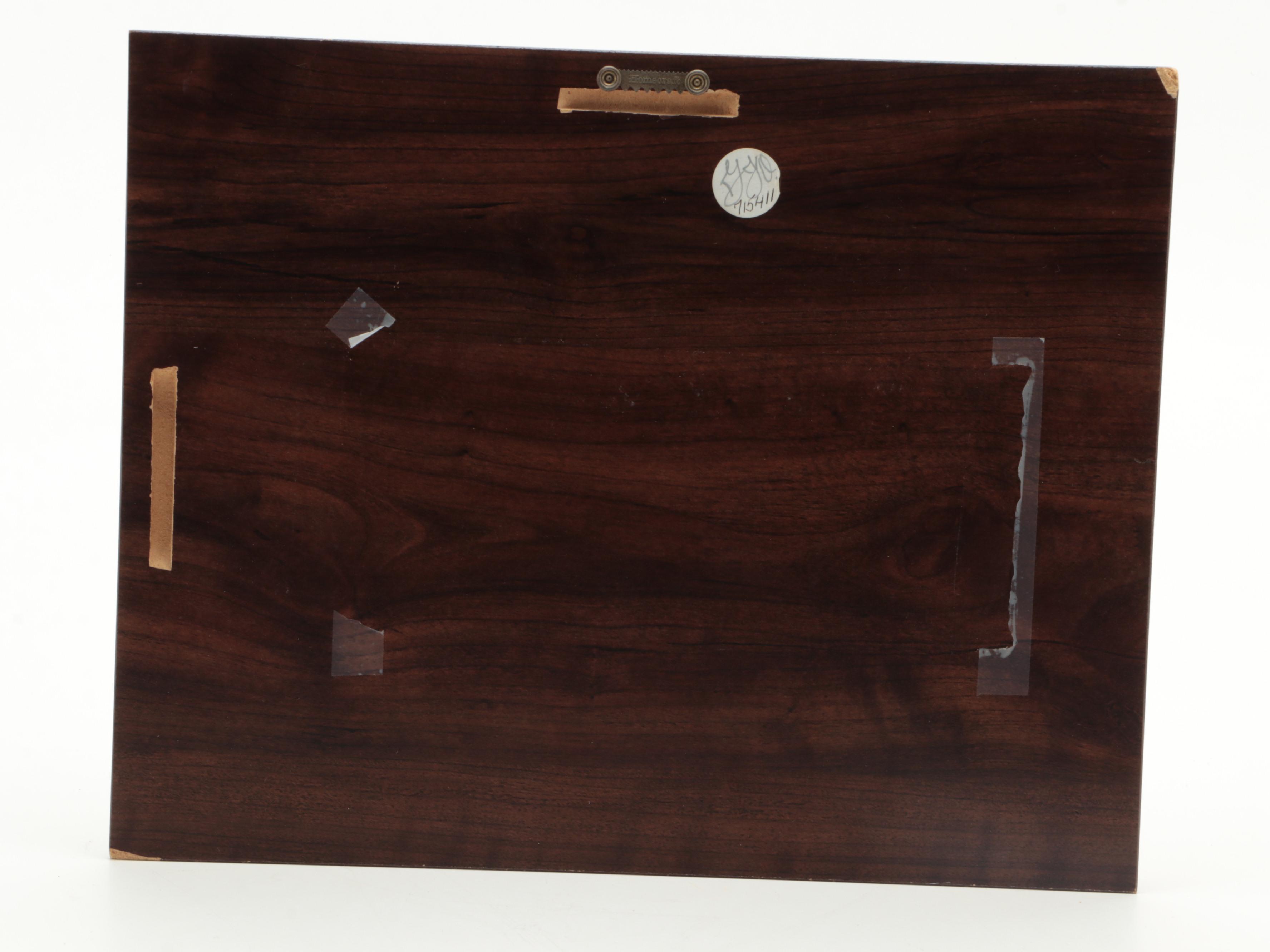 Jeff Gordon and Ex-Wife Jennifer Brooke Sealey Signed NASCAR Giclée in Display