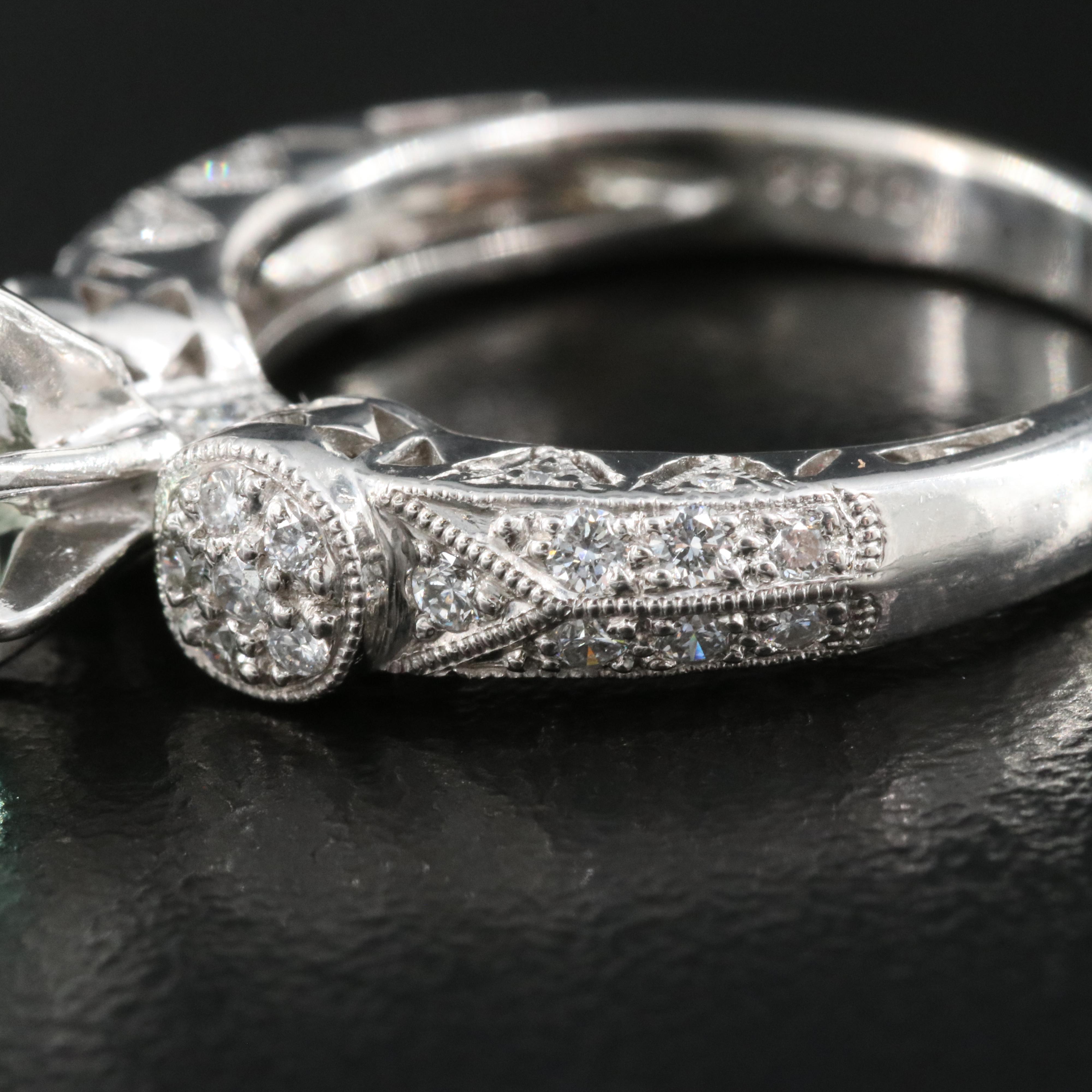 14K Alexandrite and Diamond Ring