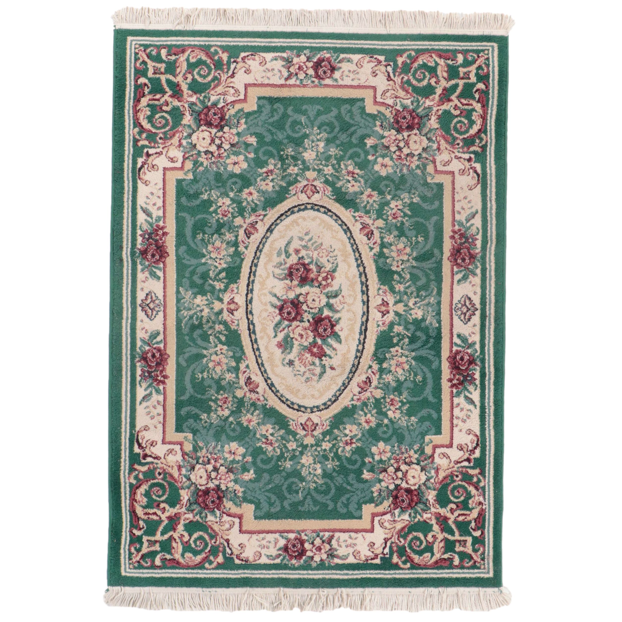 3'10 x 5'11 Machine Made Shaw "Monica Jade" Area Rug