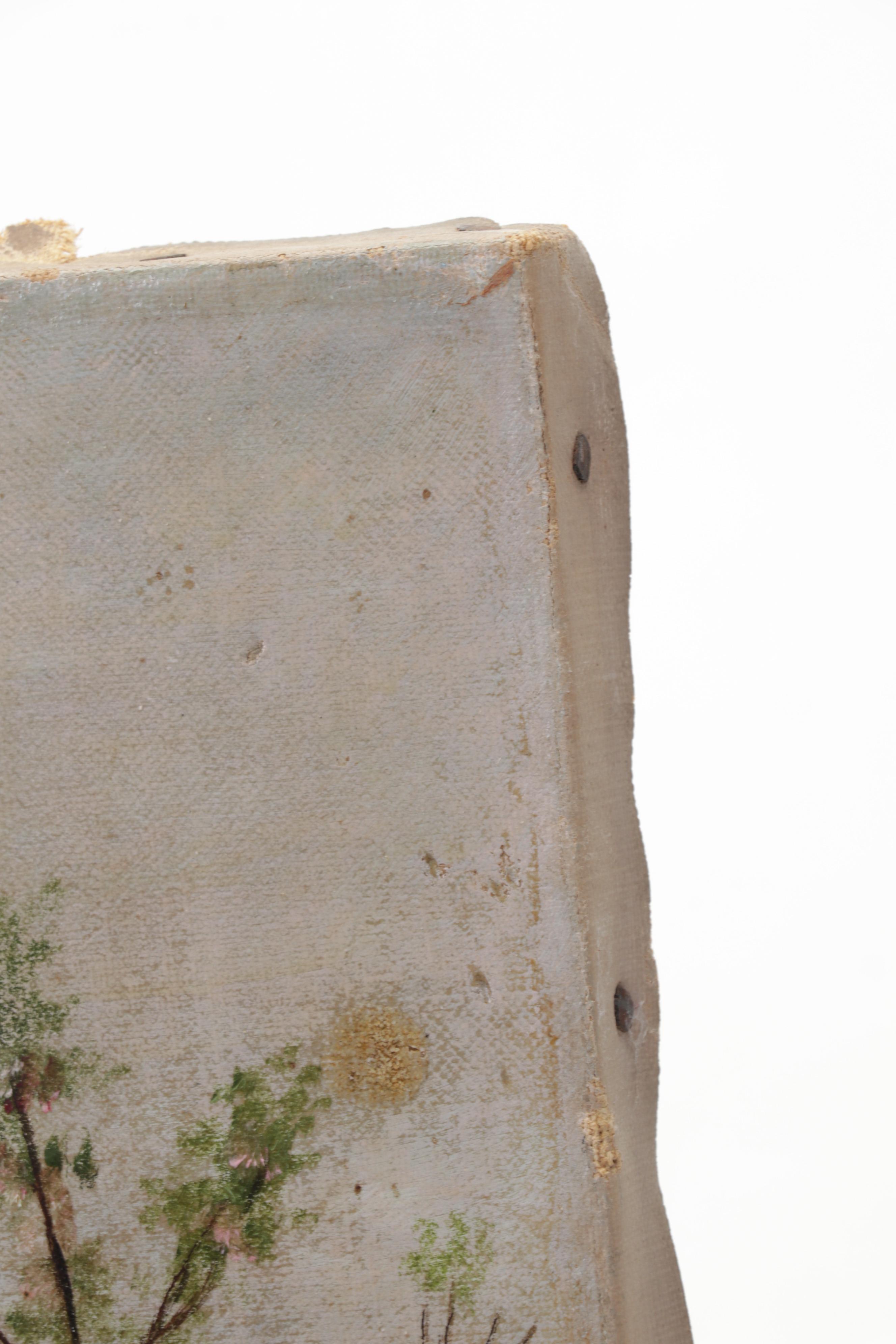 Cattle in Pasture Oil Painting, Early 20th Century