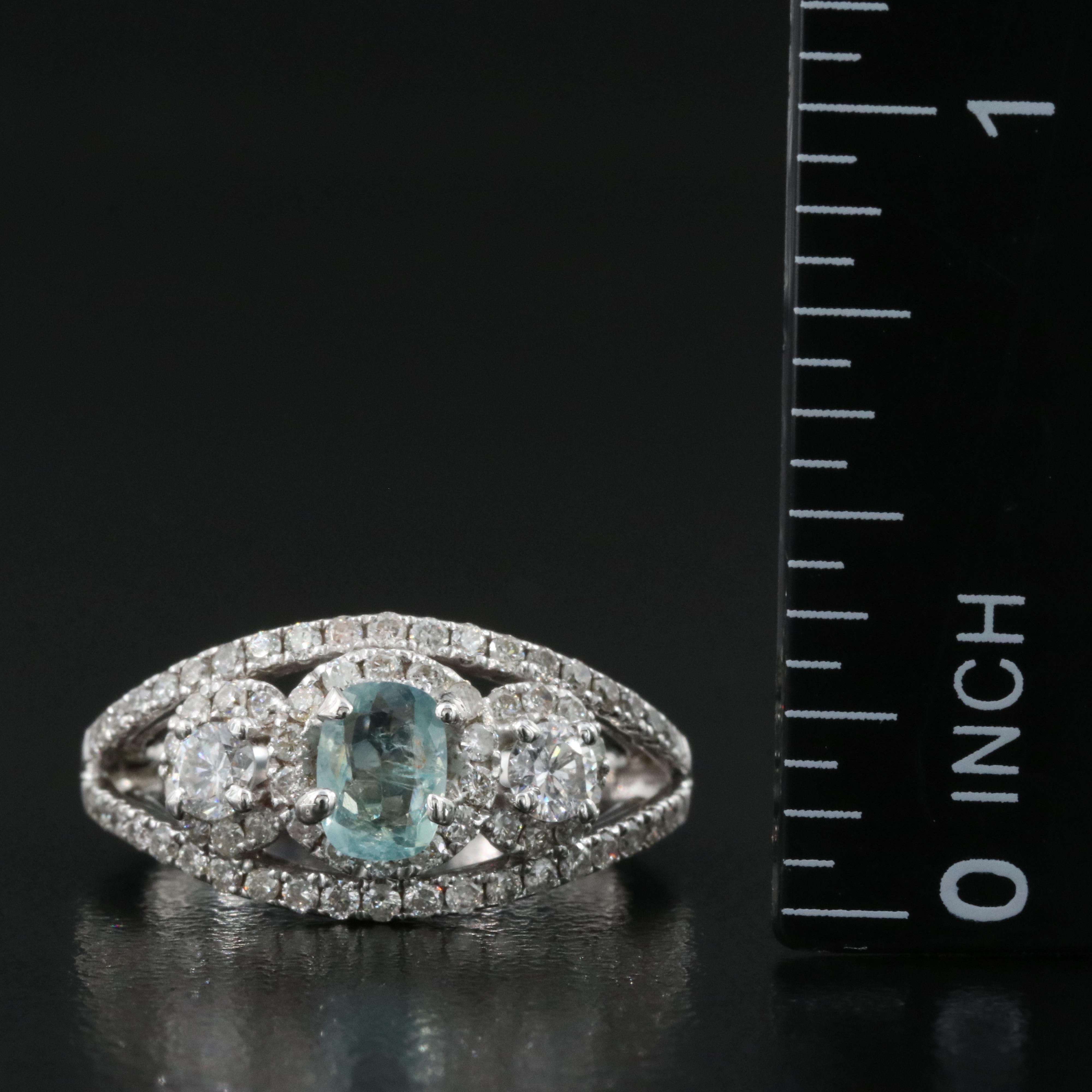 14K Alexandrite and Diamond Ring