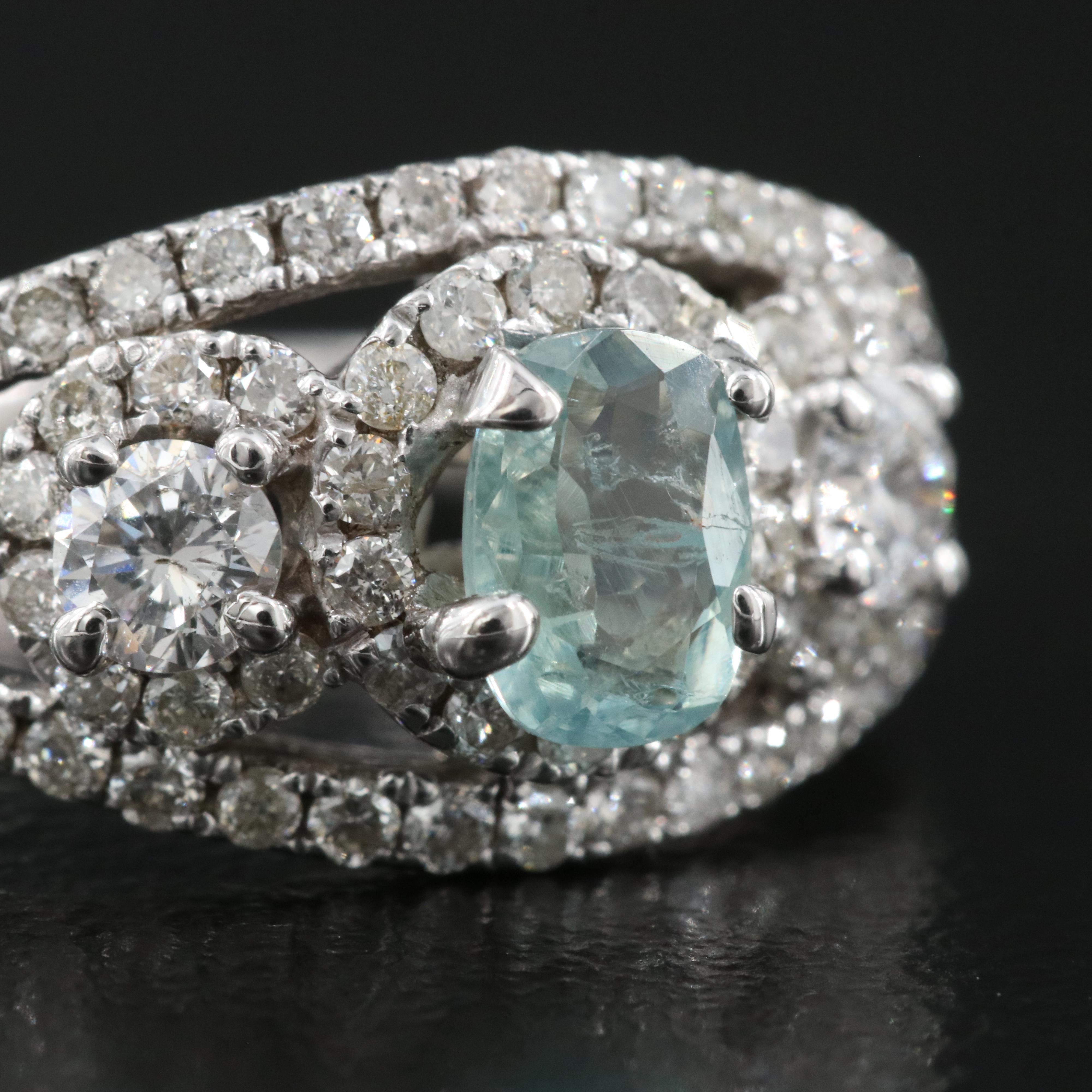 14K Alexandrite and Diamond Ring