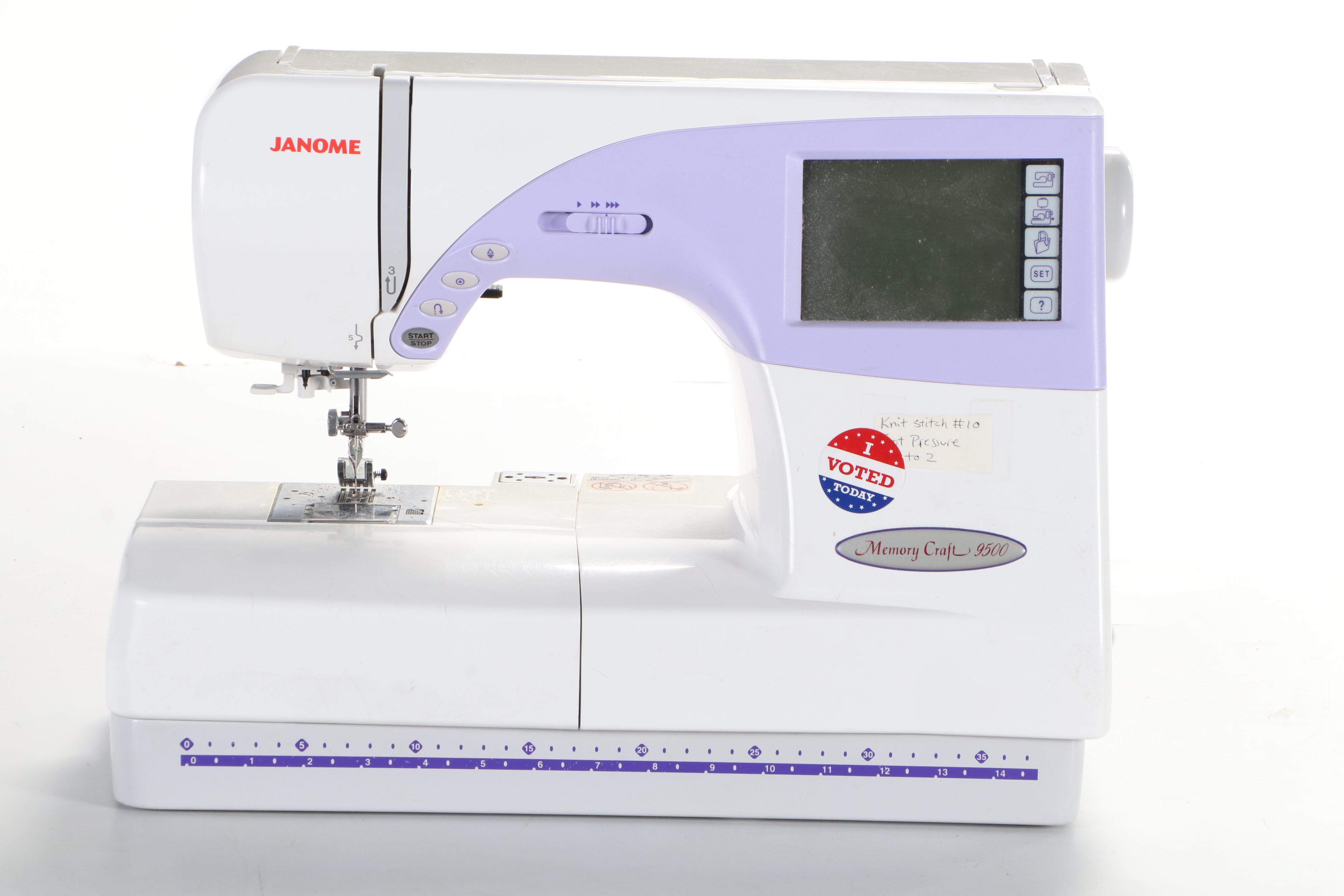 Janome Memory Craft 9500 Computerized Embroidery Machine