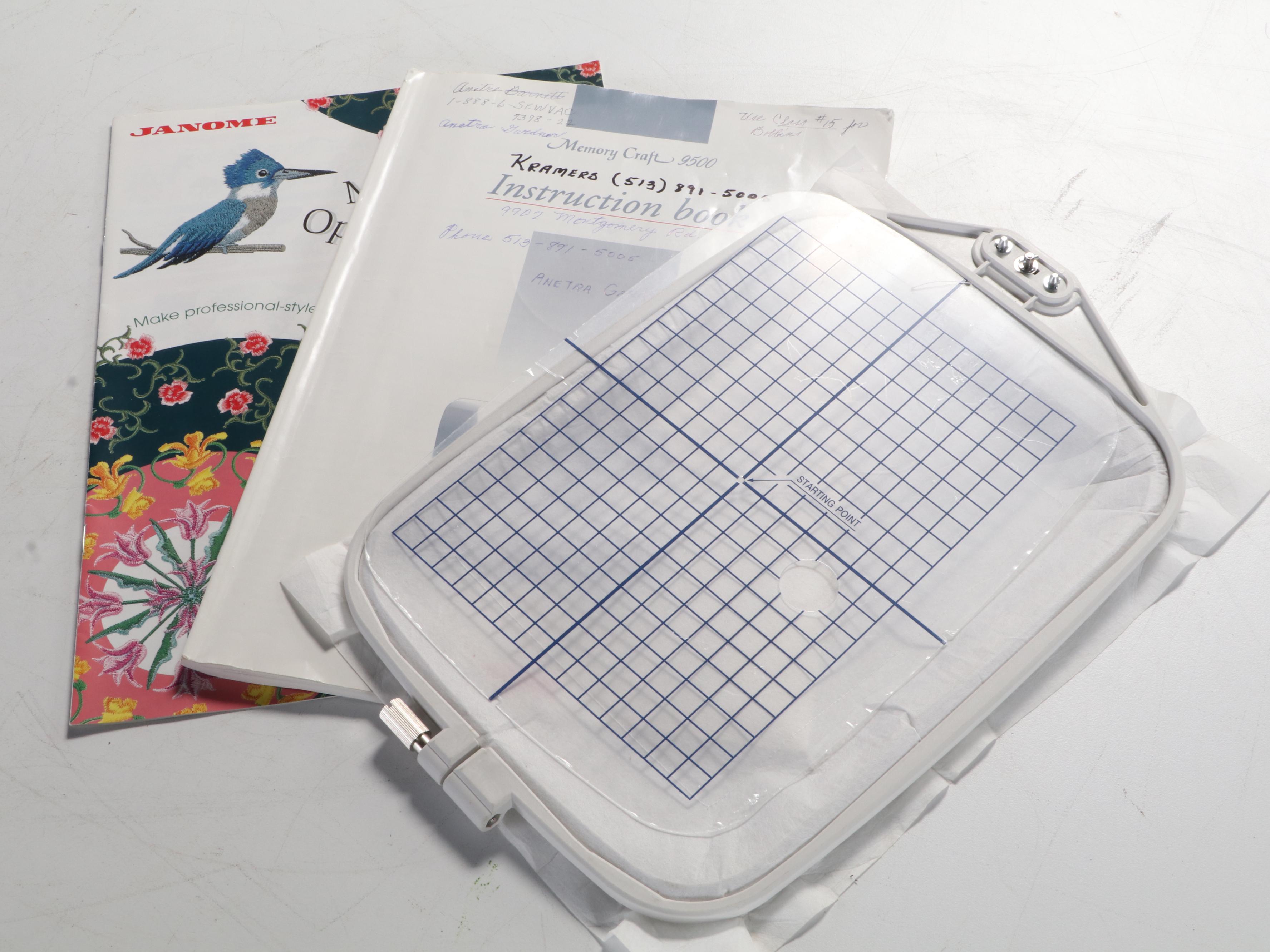 Janome Memory Craft 9500 Computerized Embroidery Machine