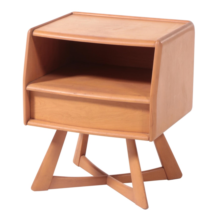 Heywood-Wakefield Mid Century Modern Nightstand in Champagne Finish