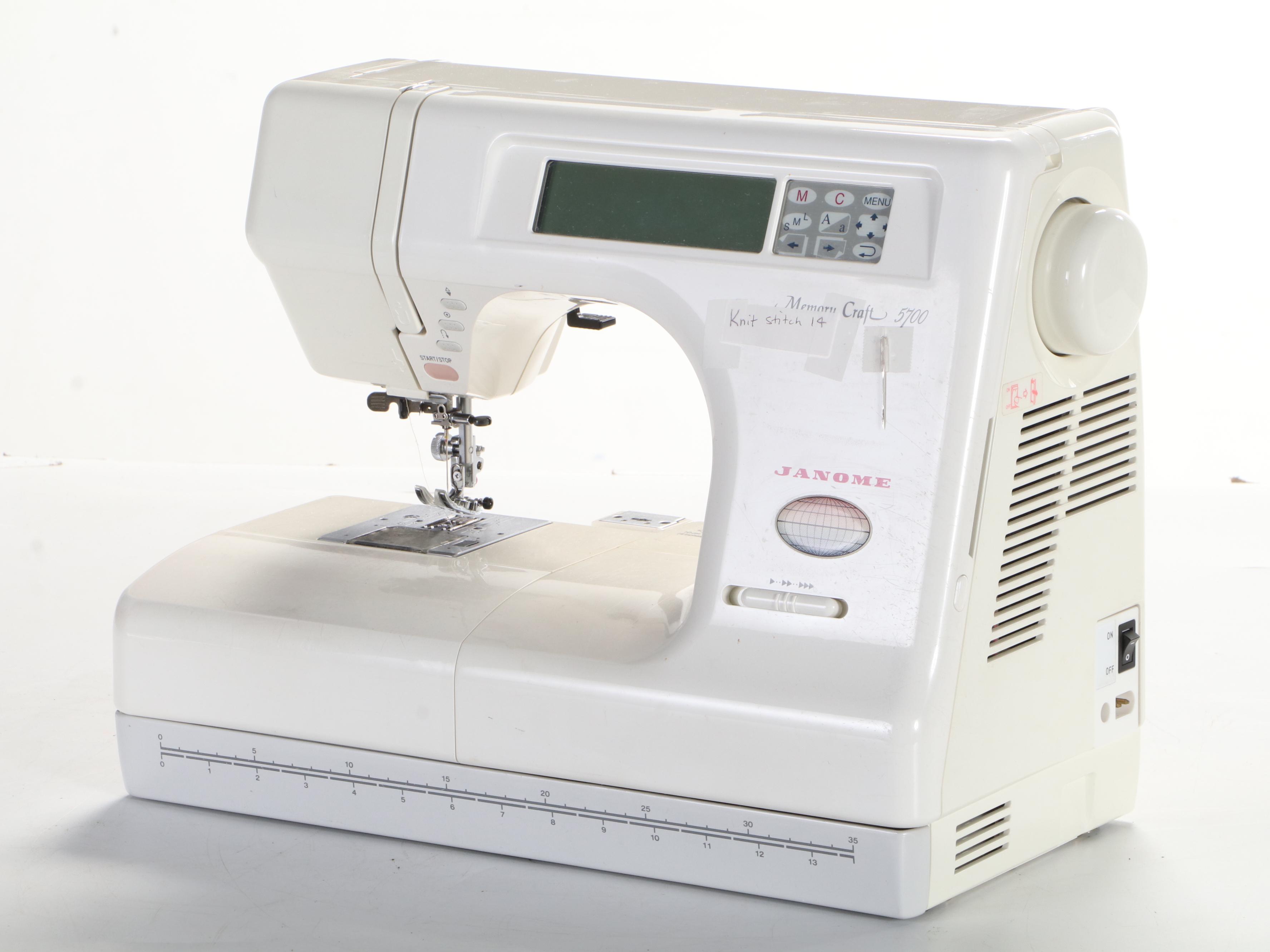 Janome Memory Craft 5700 Computerized Sewing Machine