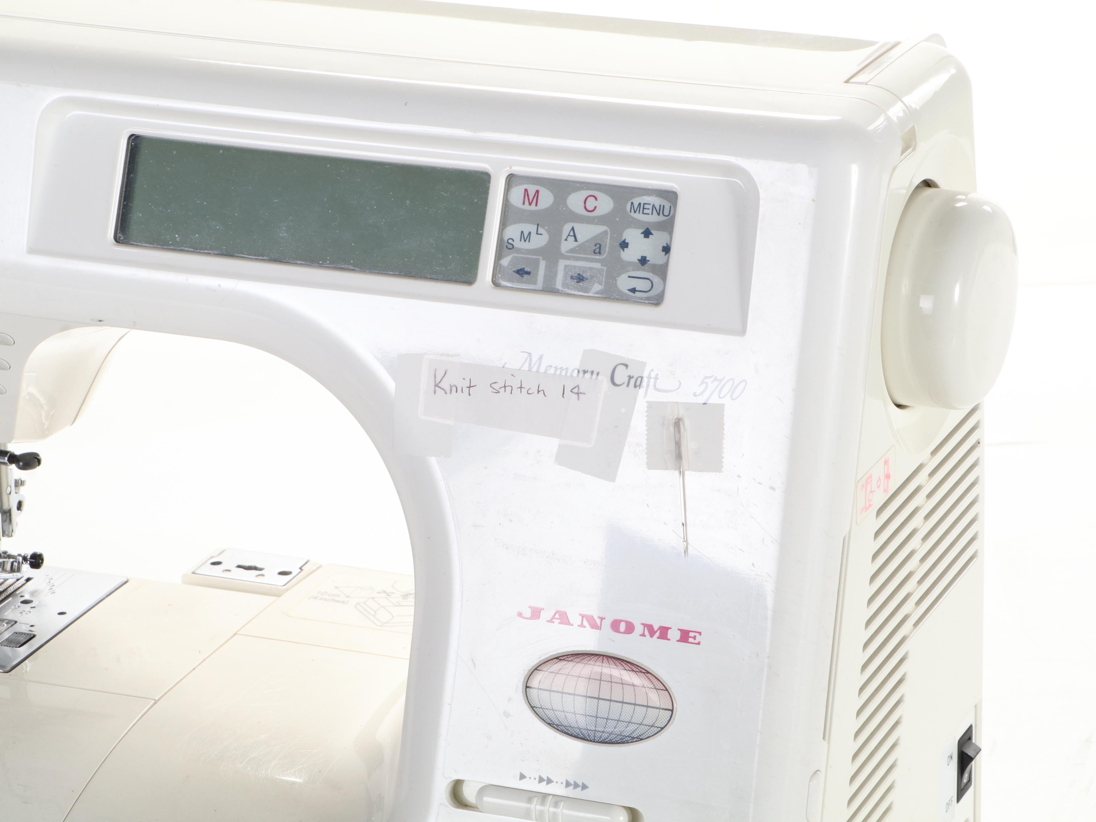 Janome Memory Craft 5700 Computerized Sewing Machine