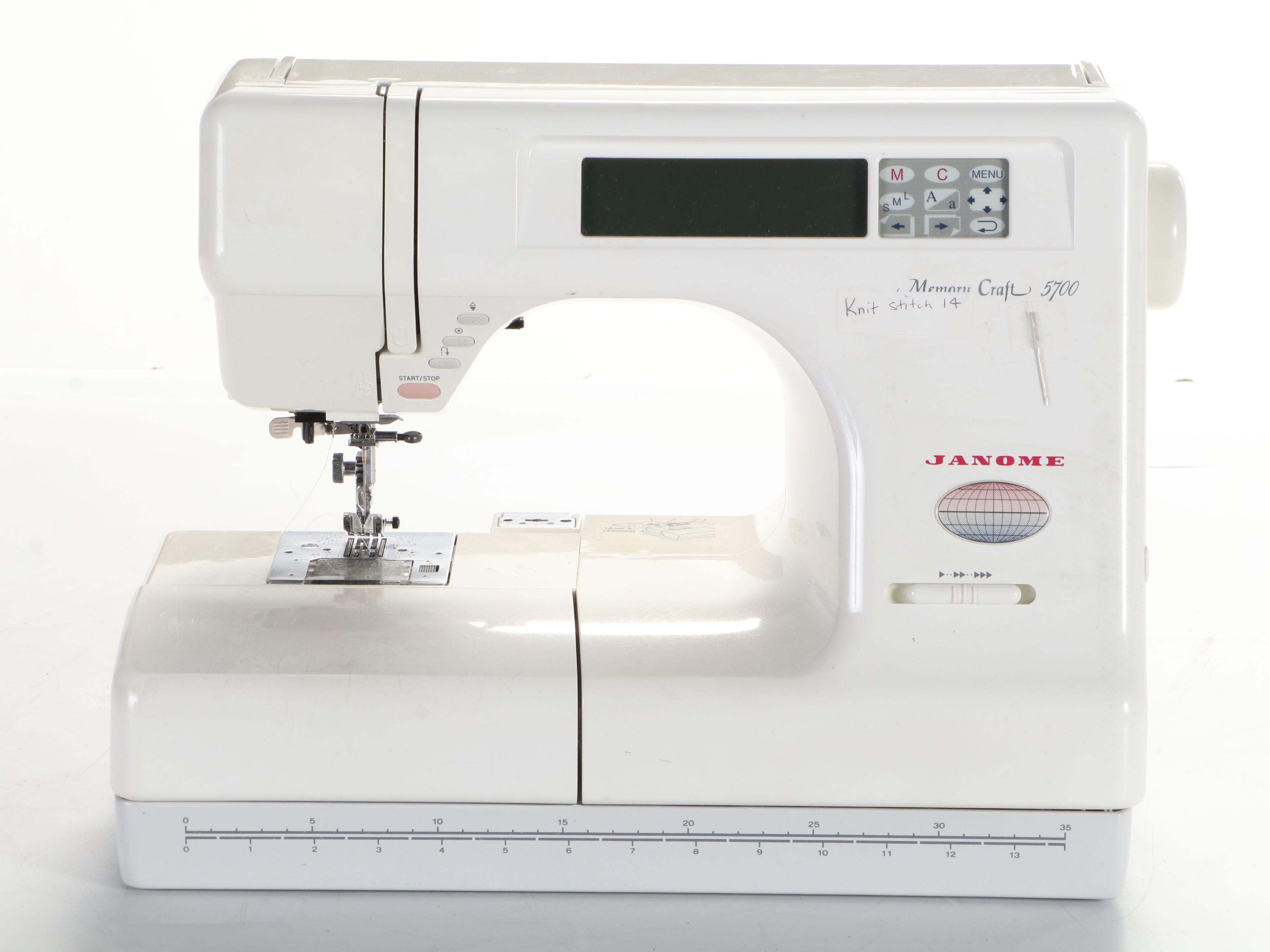 Janome Memory Craft 5700 Computerized Sewing Machine