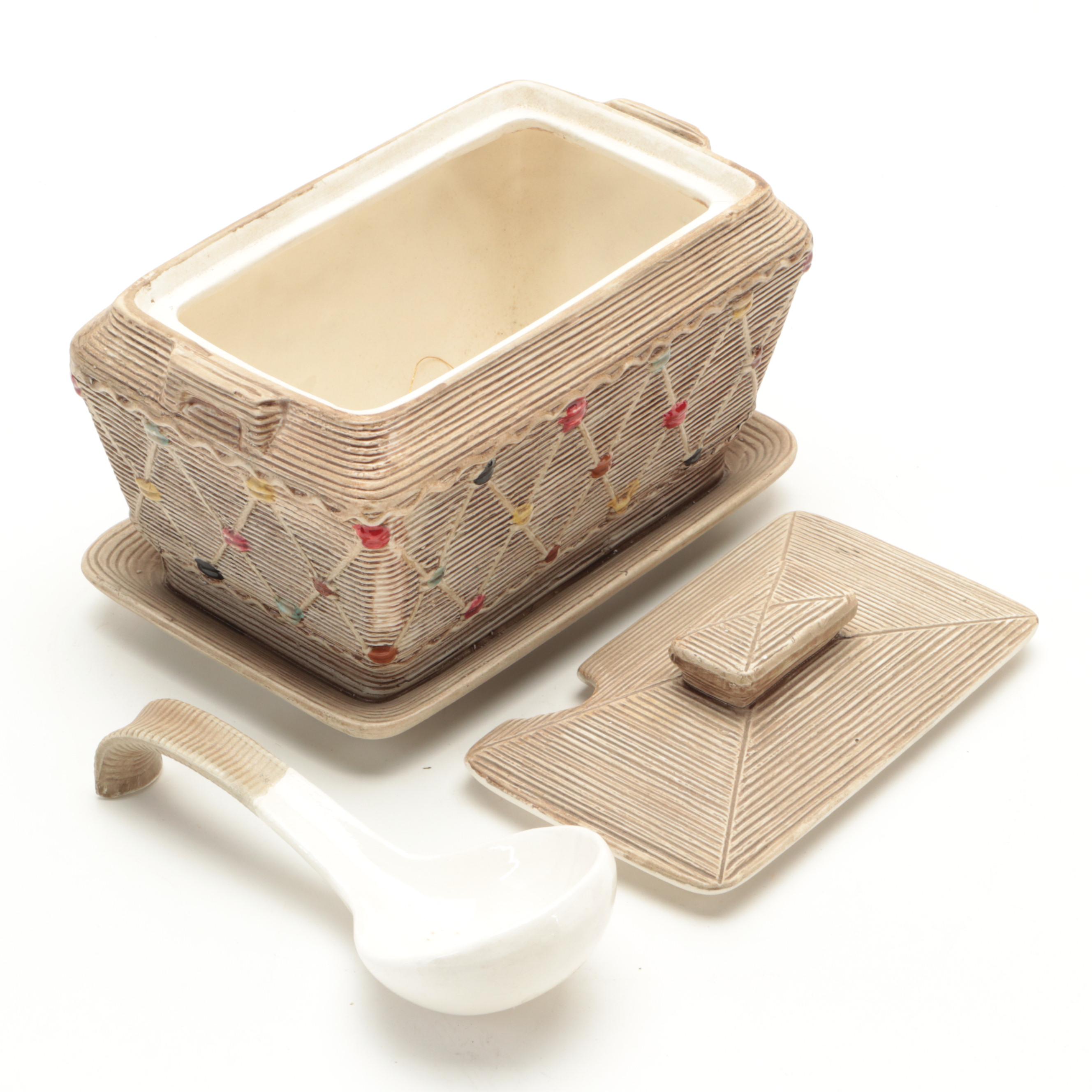 Japanese Ceramic Teapot with Tilso "Fiesta" Ceramic Tureen