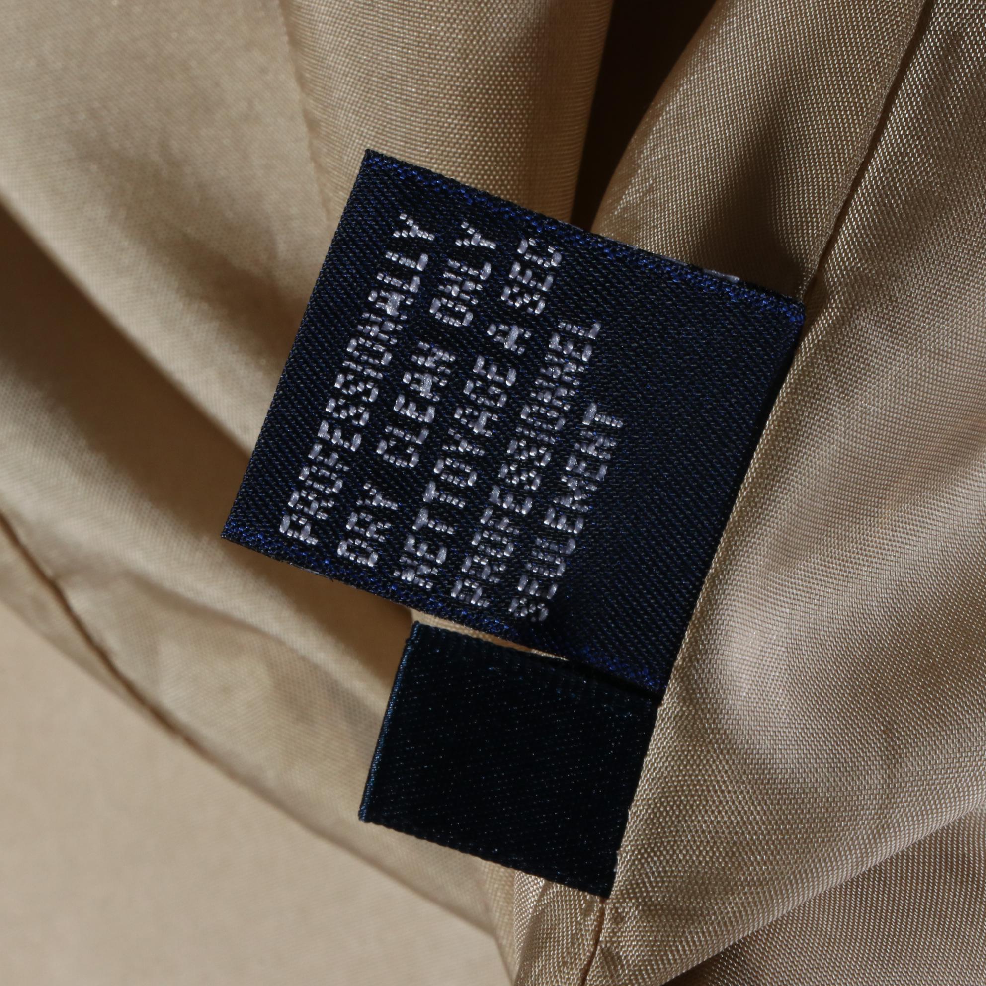 Burberrys Single Button Jacket in Raw Silk