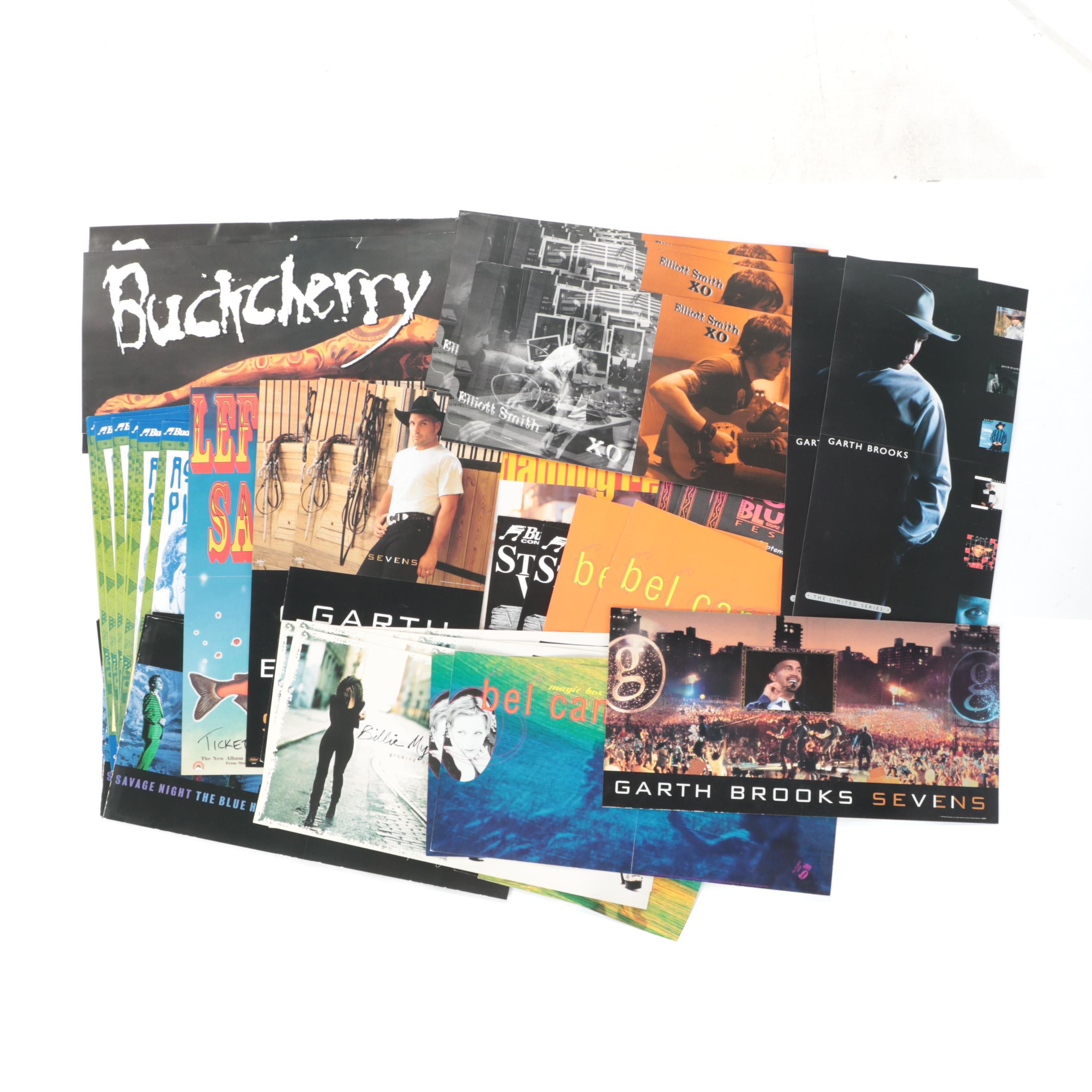 Robert Plant, Elliott Smith and More Tour Fliers, Mini Posters and Ephemera