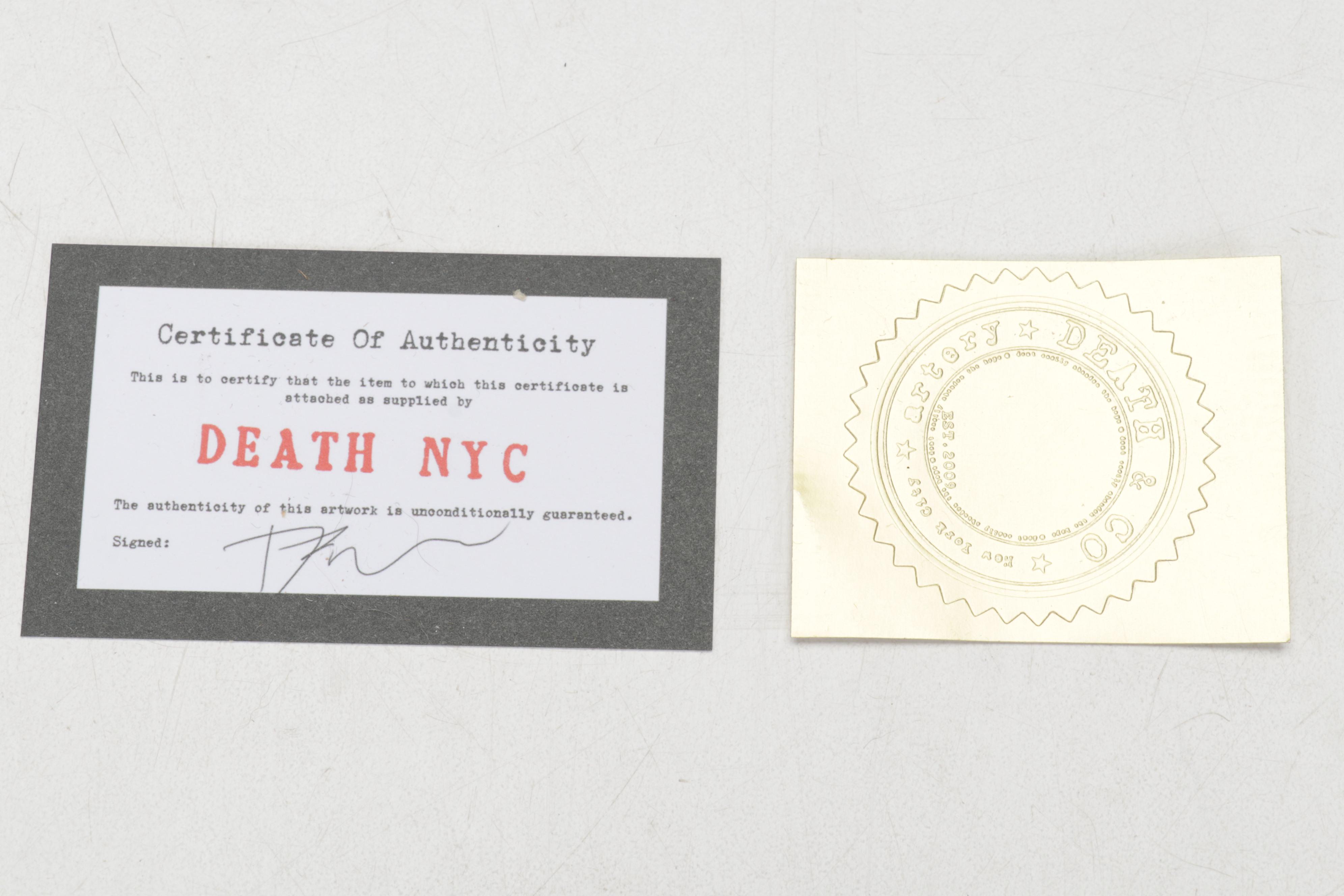 Death NYC Pop Art Graphic Print Homage to Yayoi Kusama and Banksy, 2022