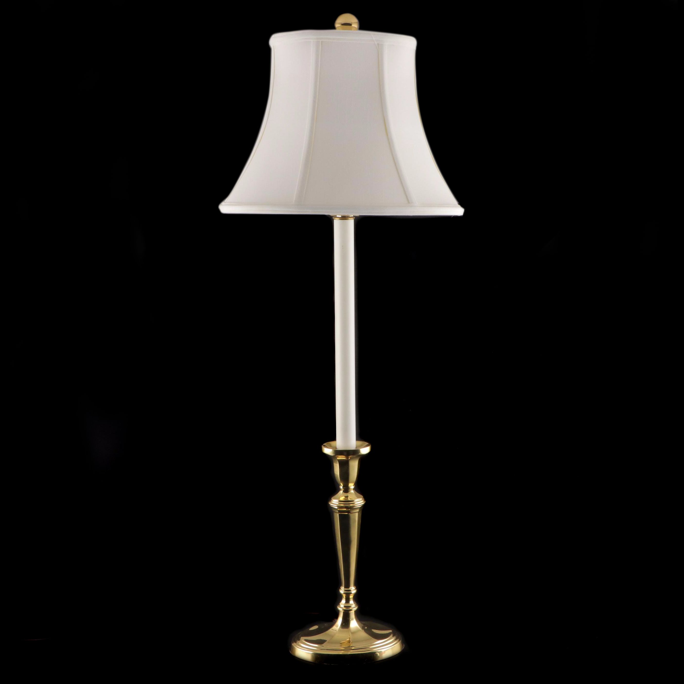 Wildwood Lamps Brass Candlestick Console Lamp