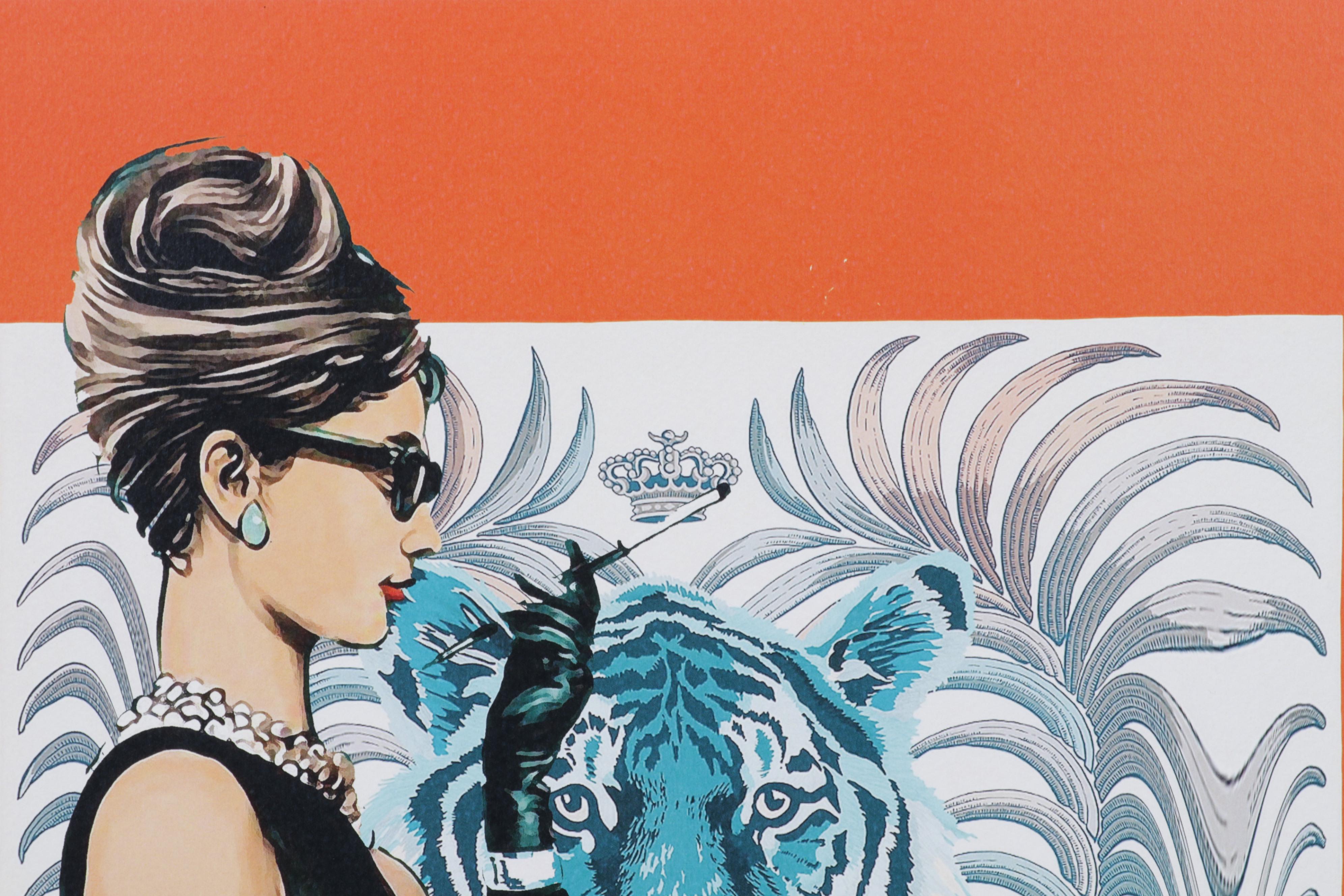 Death NYC Pop Art Graphic Print Featuring Audrey Hepburn, 2022