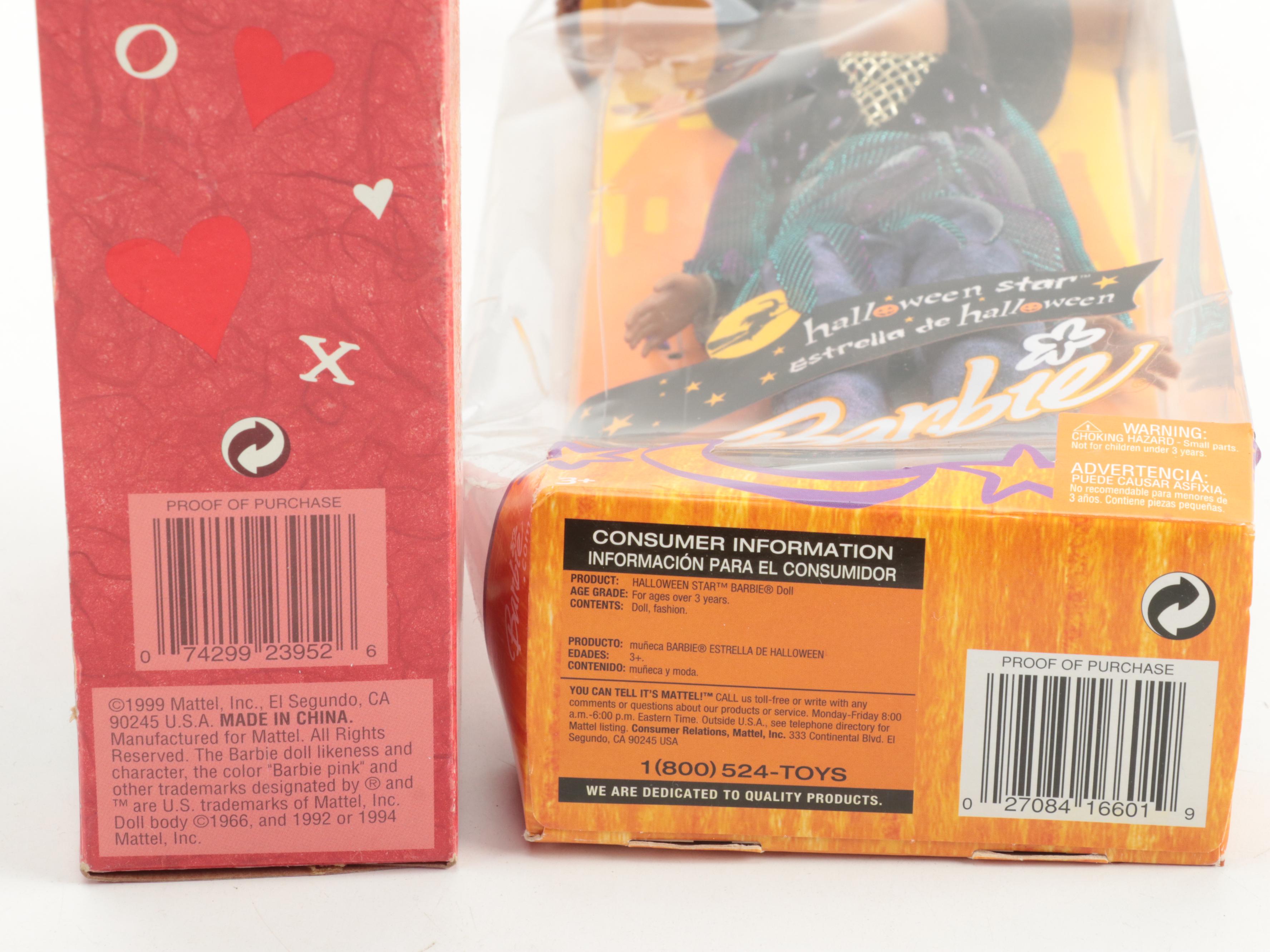 Mattel " Barbie as Supergirl" with Halloween Star" and Other Dolls