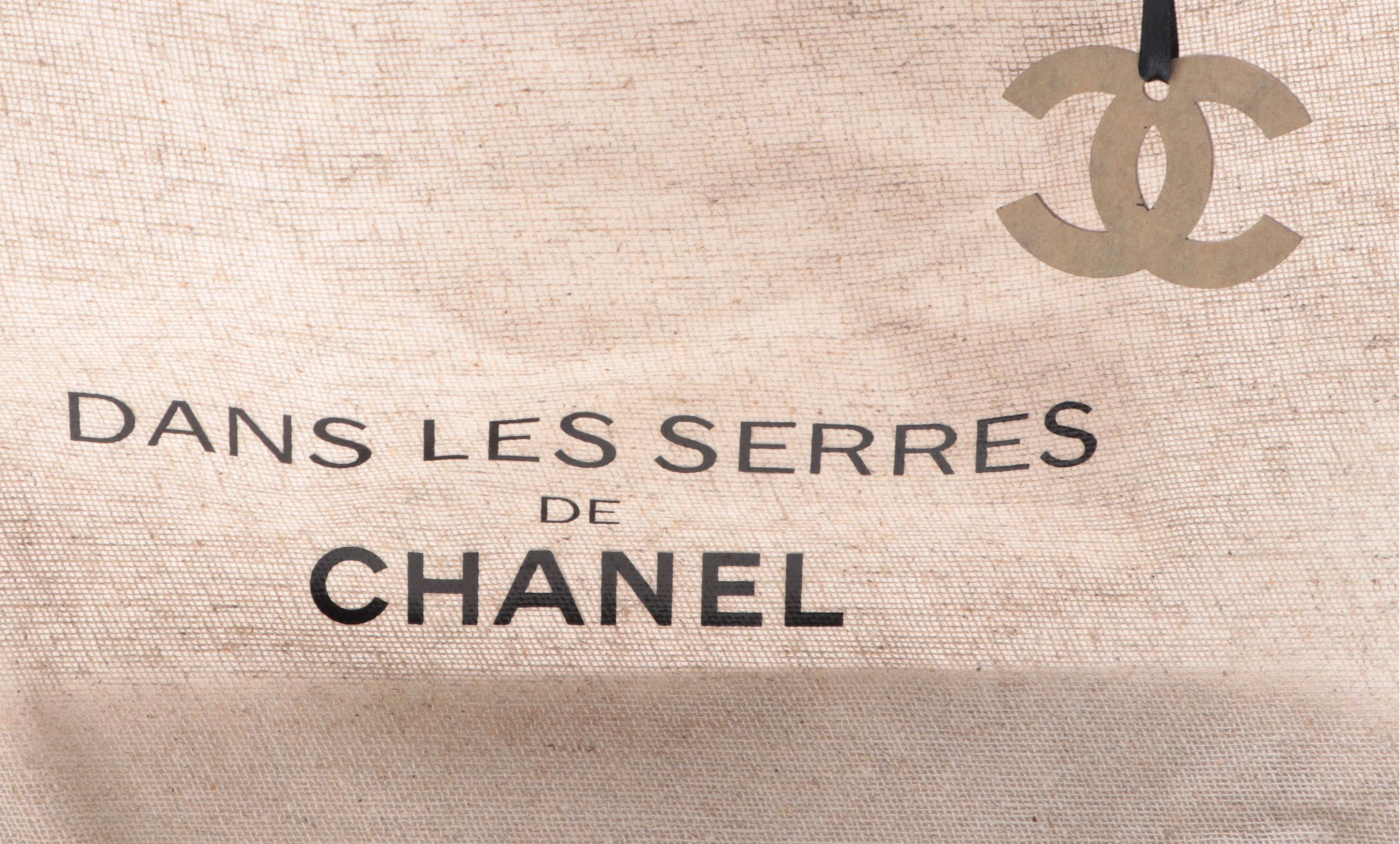 Chanel ''Dans Les Serres'' Promotional Tote Bag in Woven Burlap