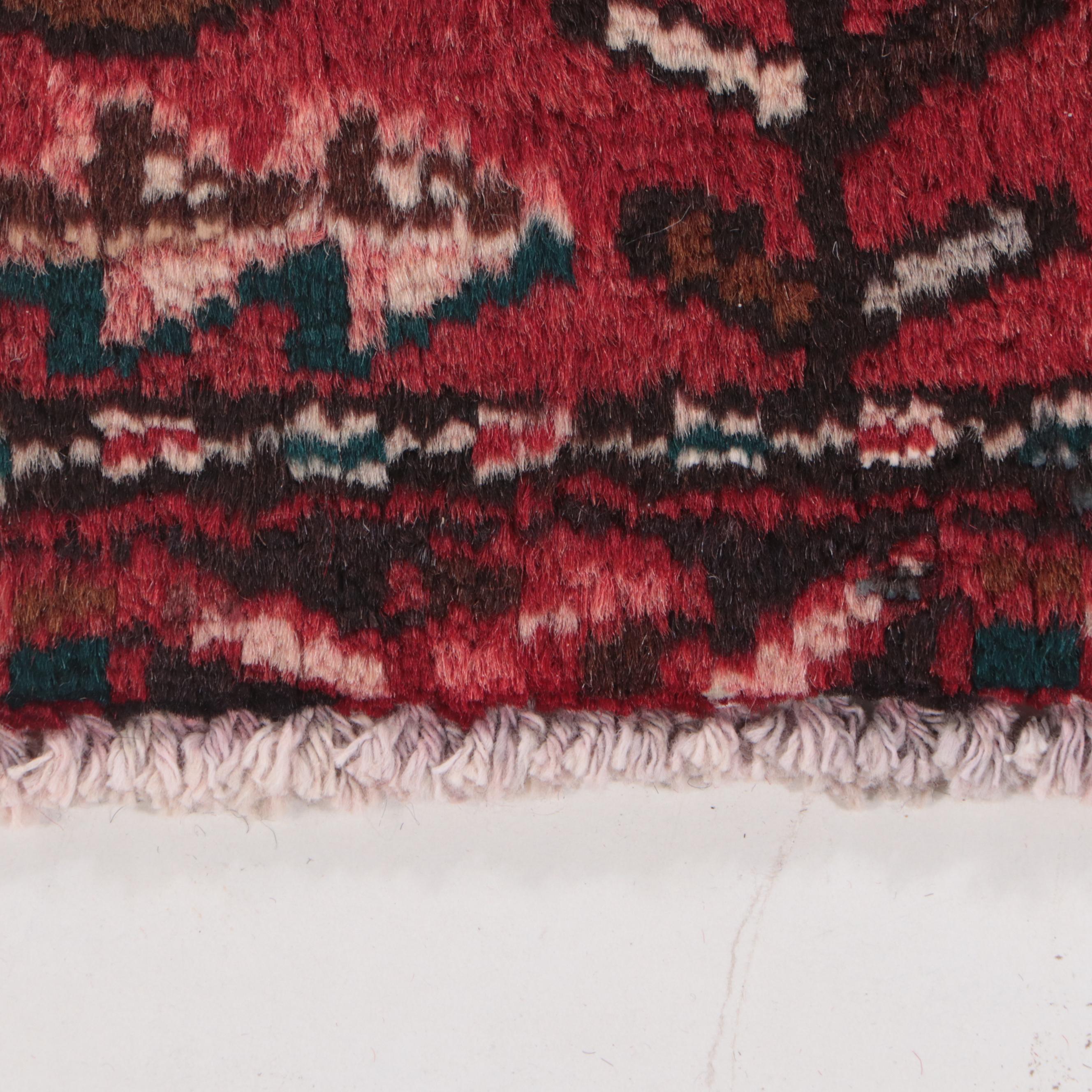 1'9 x 9'8 Hand-Knotted Persian Karaja Carpet Runner