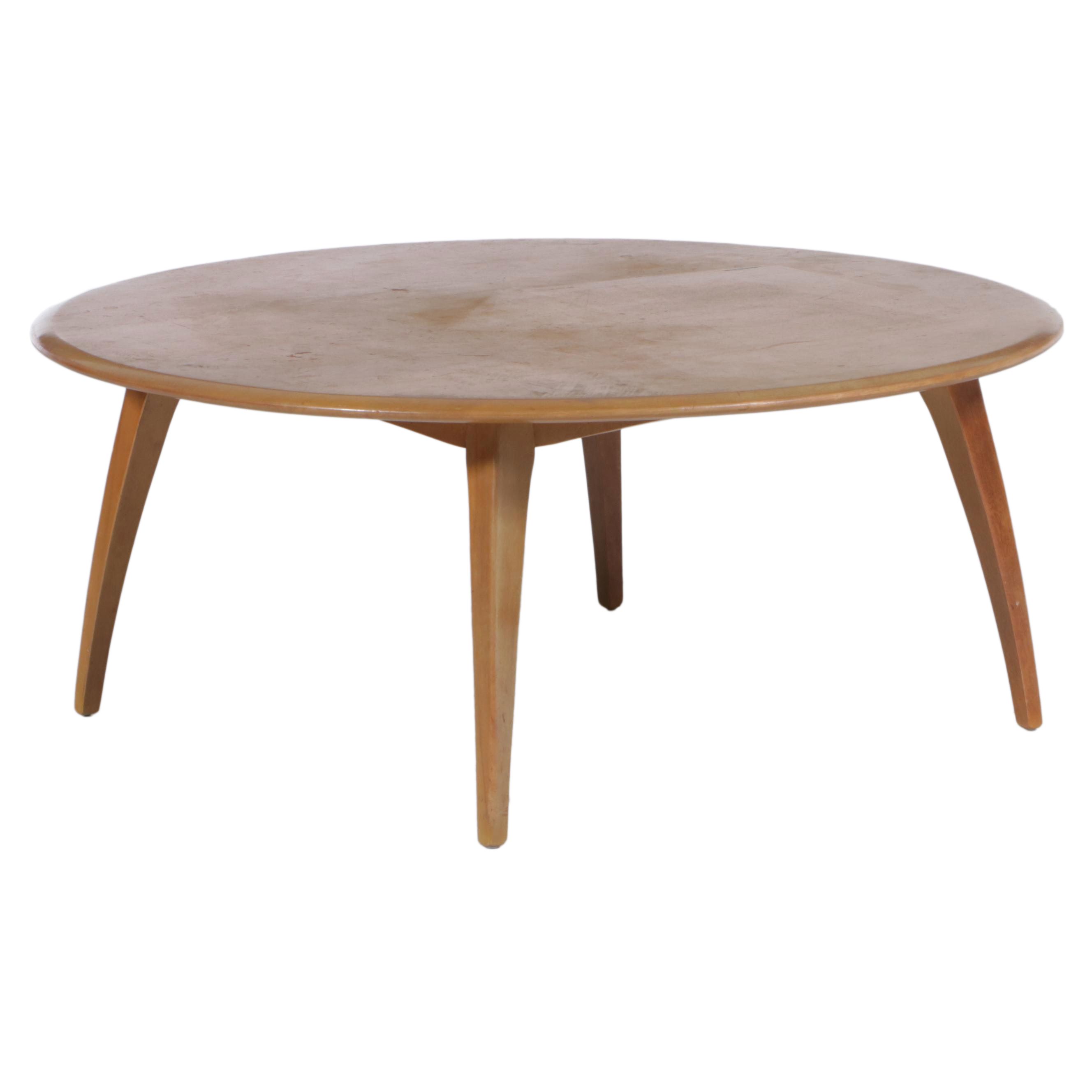 Heywood-Wakefield Mid Century Modern Coffee Table in Wheat Finish