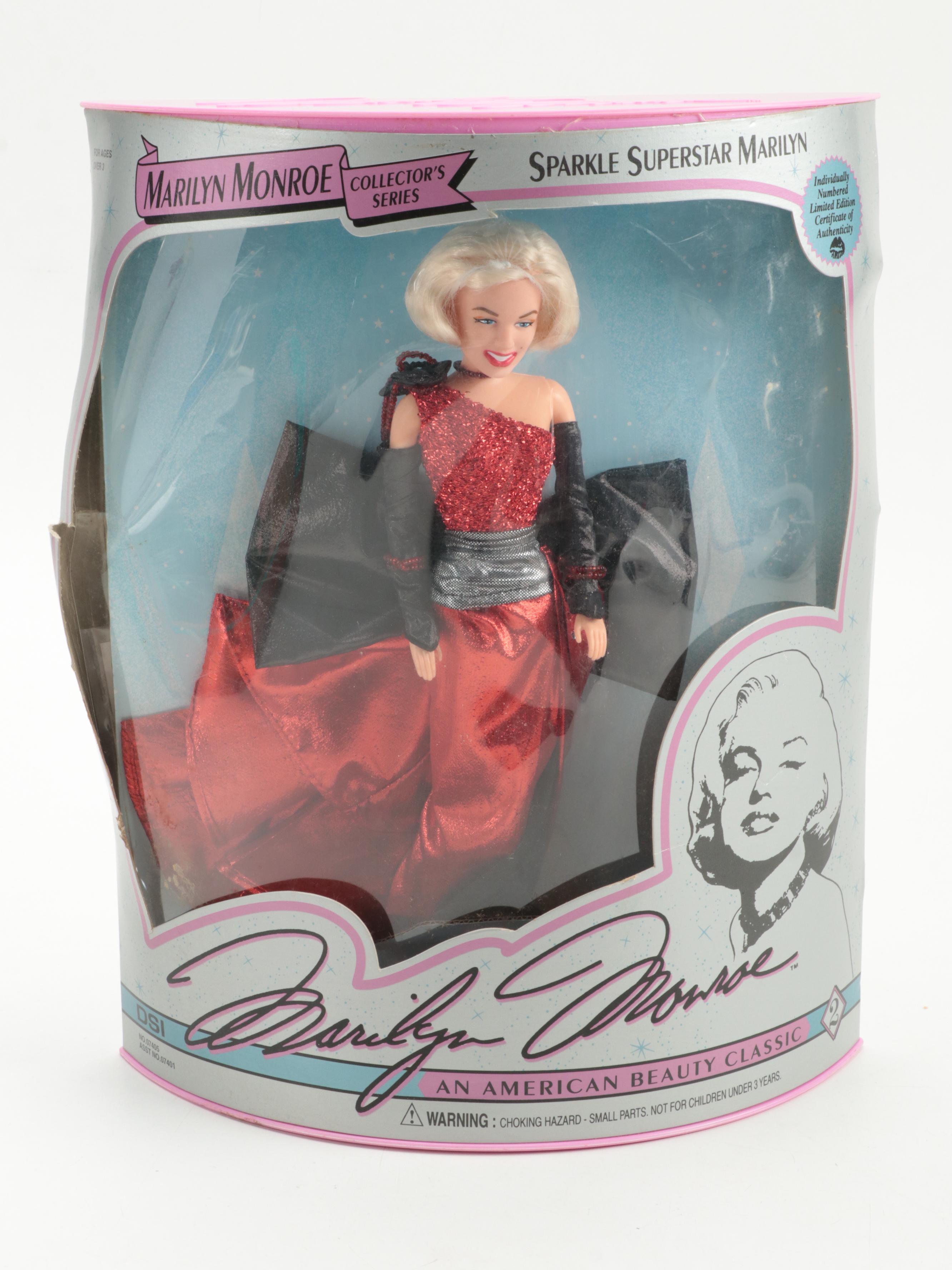 DSI "Sparking Superstar Marilyn" and "Emerald Evening Marilyn" Dolls, 1993