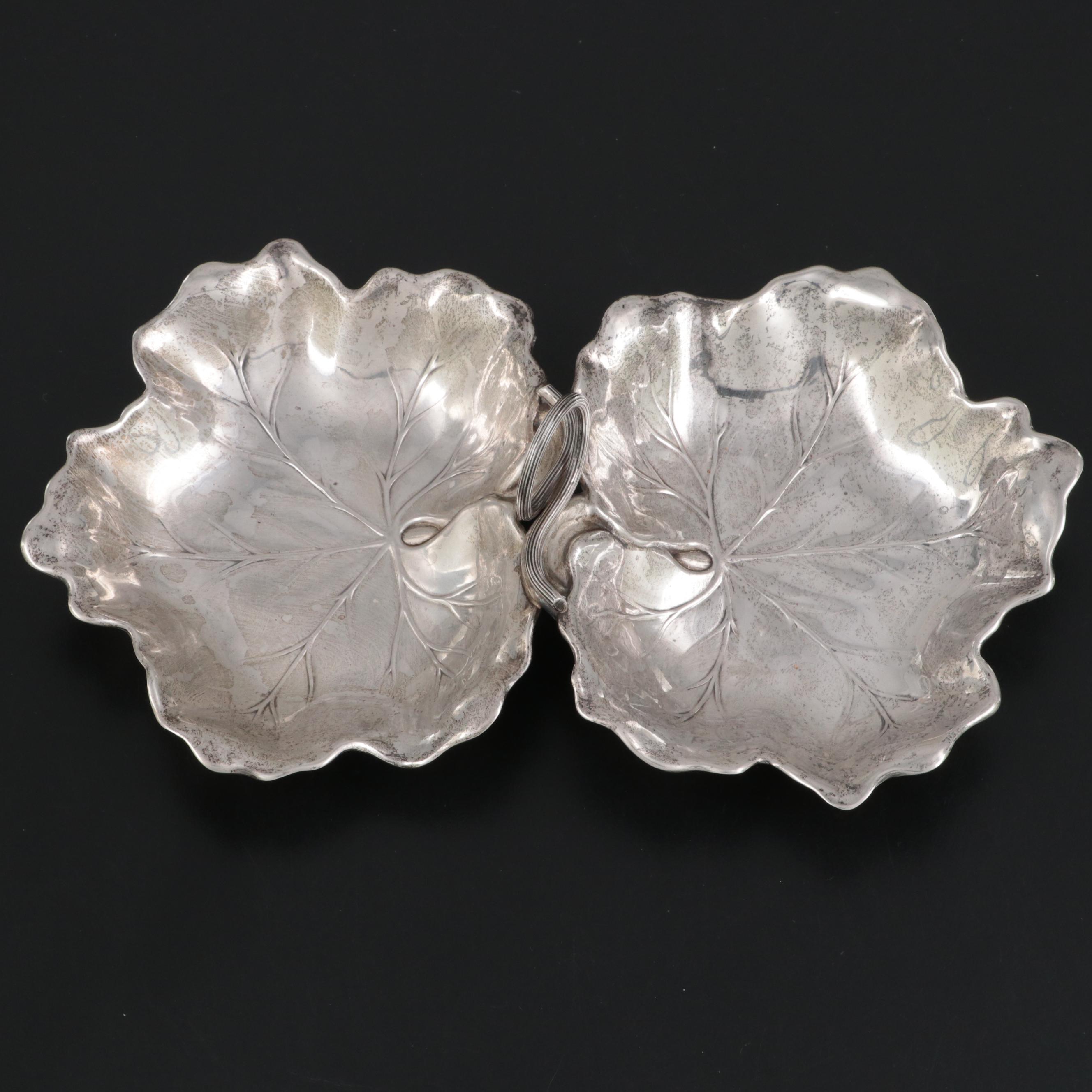 Reed and Barton Sterling Silver Handled Bon Bon Dish, 1941