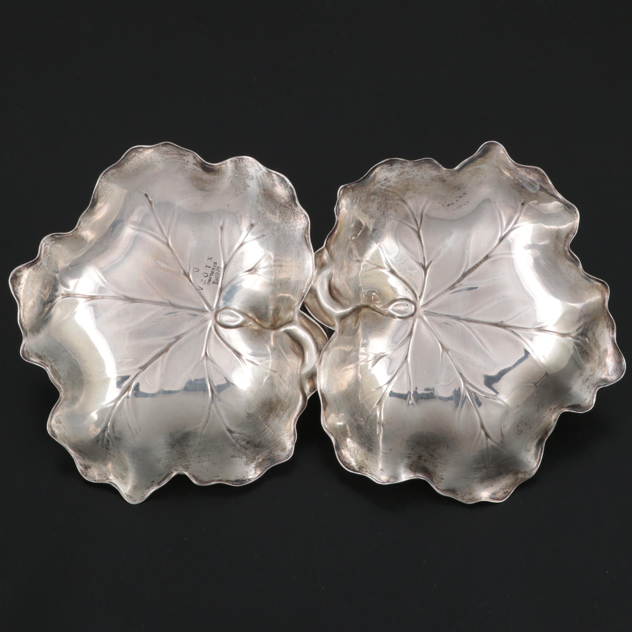 Reed and Barton Sterling Silver Handled Bon Bon Dish, 1941