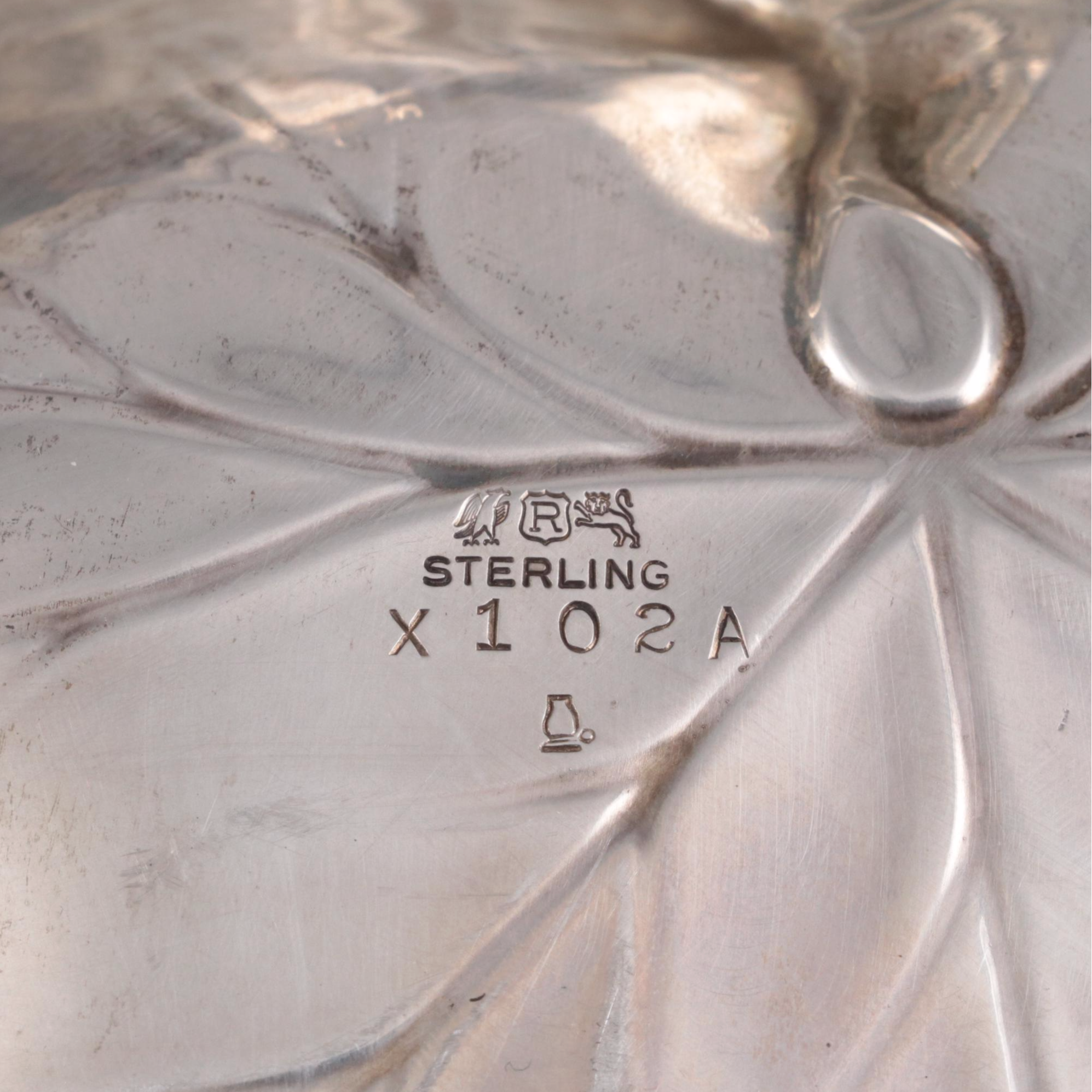 Reed and Barton Sterling Silver Handled Bon Bon Dish, 1941