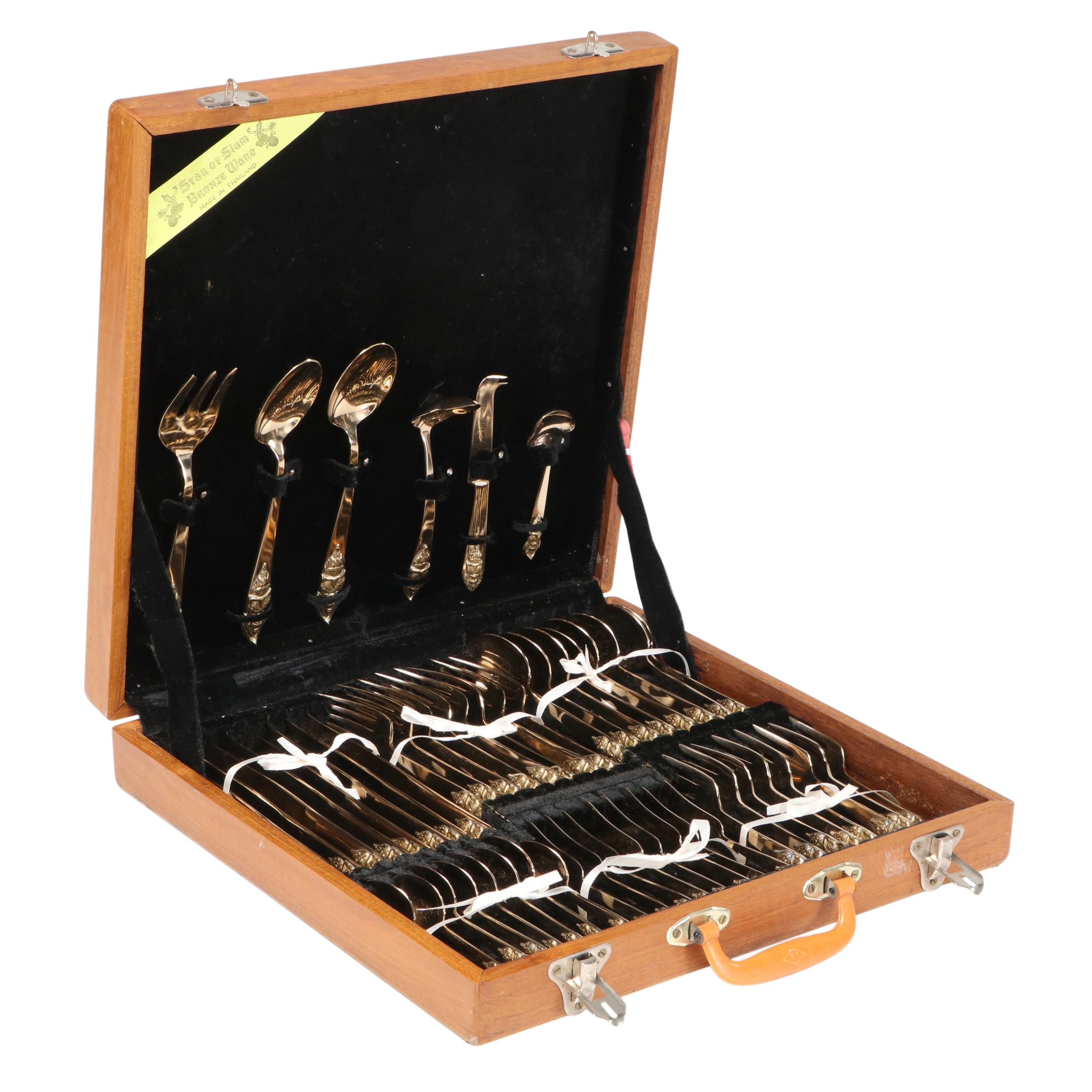 Amfarco Star of Siam Gold Tempered Bronze Flatware