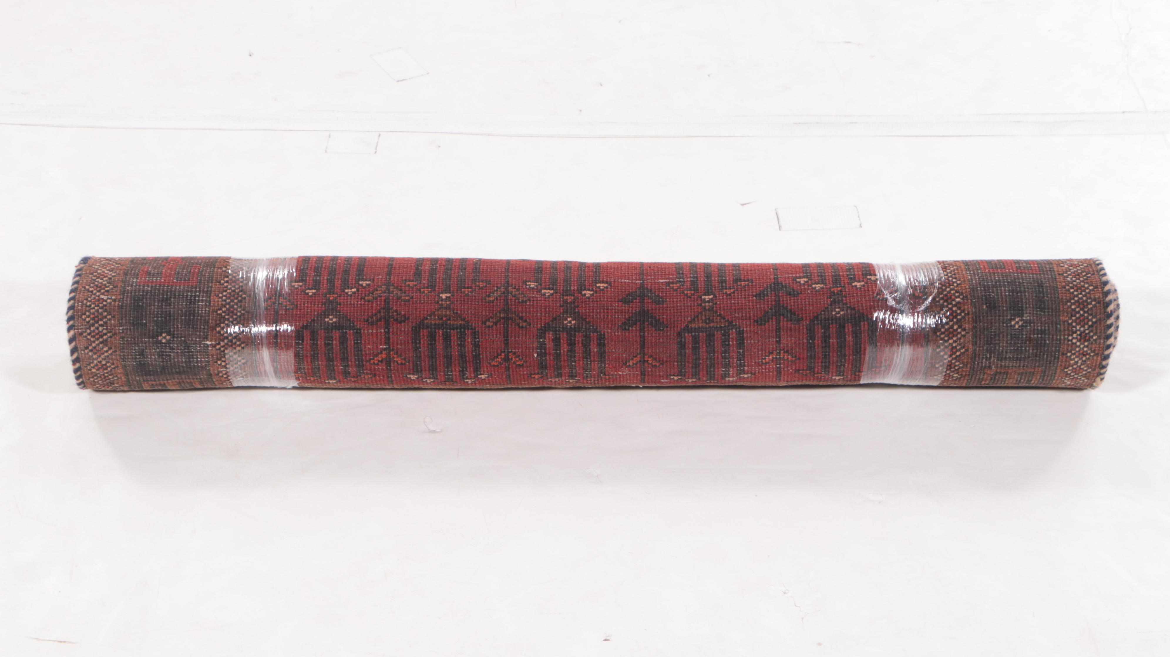 3'7 x 7'7 Hand-Knotted Persian Northwest Village Wide Carpet Runner