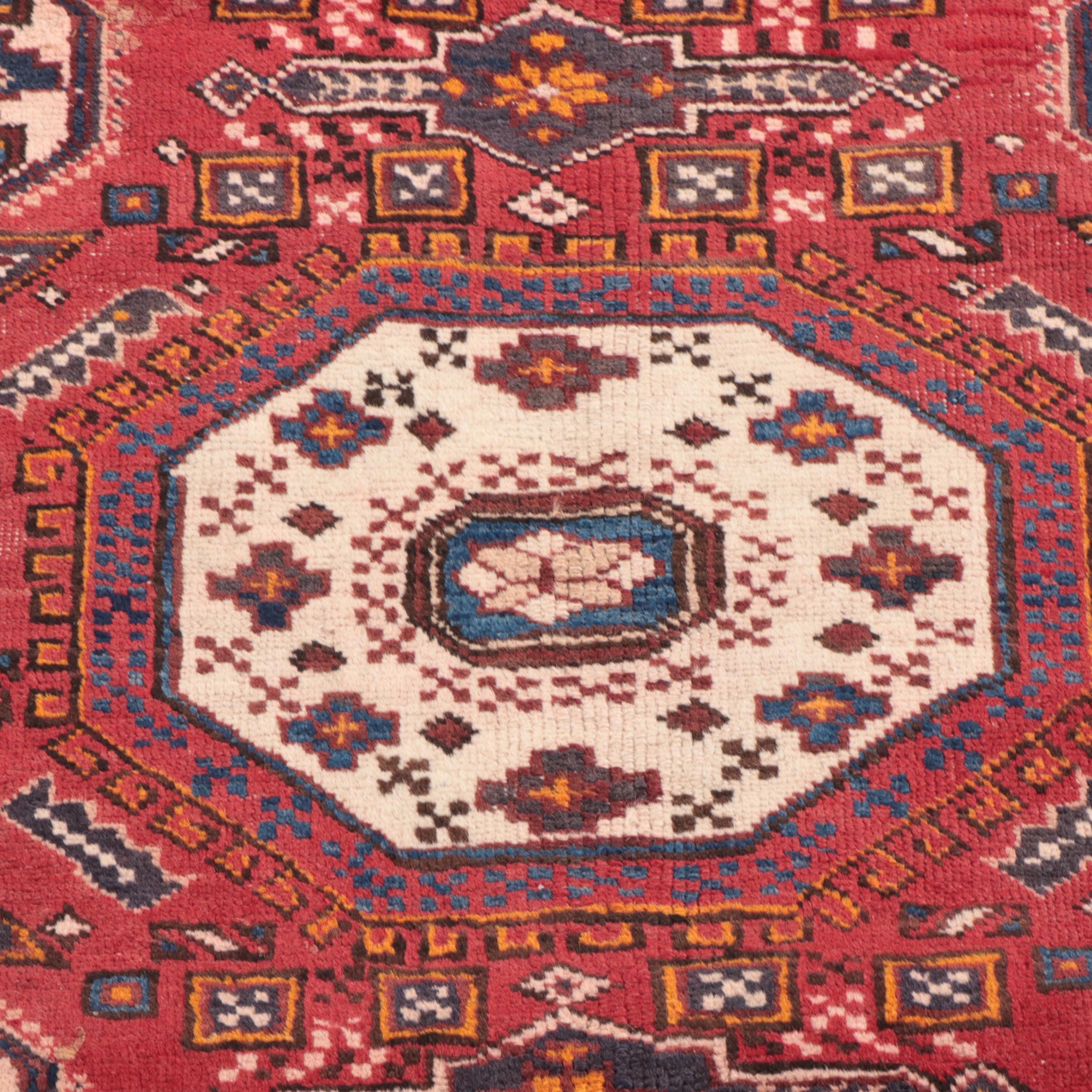 2'8 x 4'9 Hand-Knotted Persian Kurdish Accent Rug