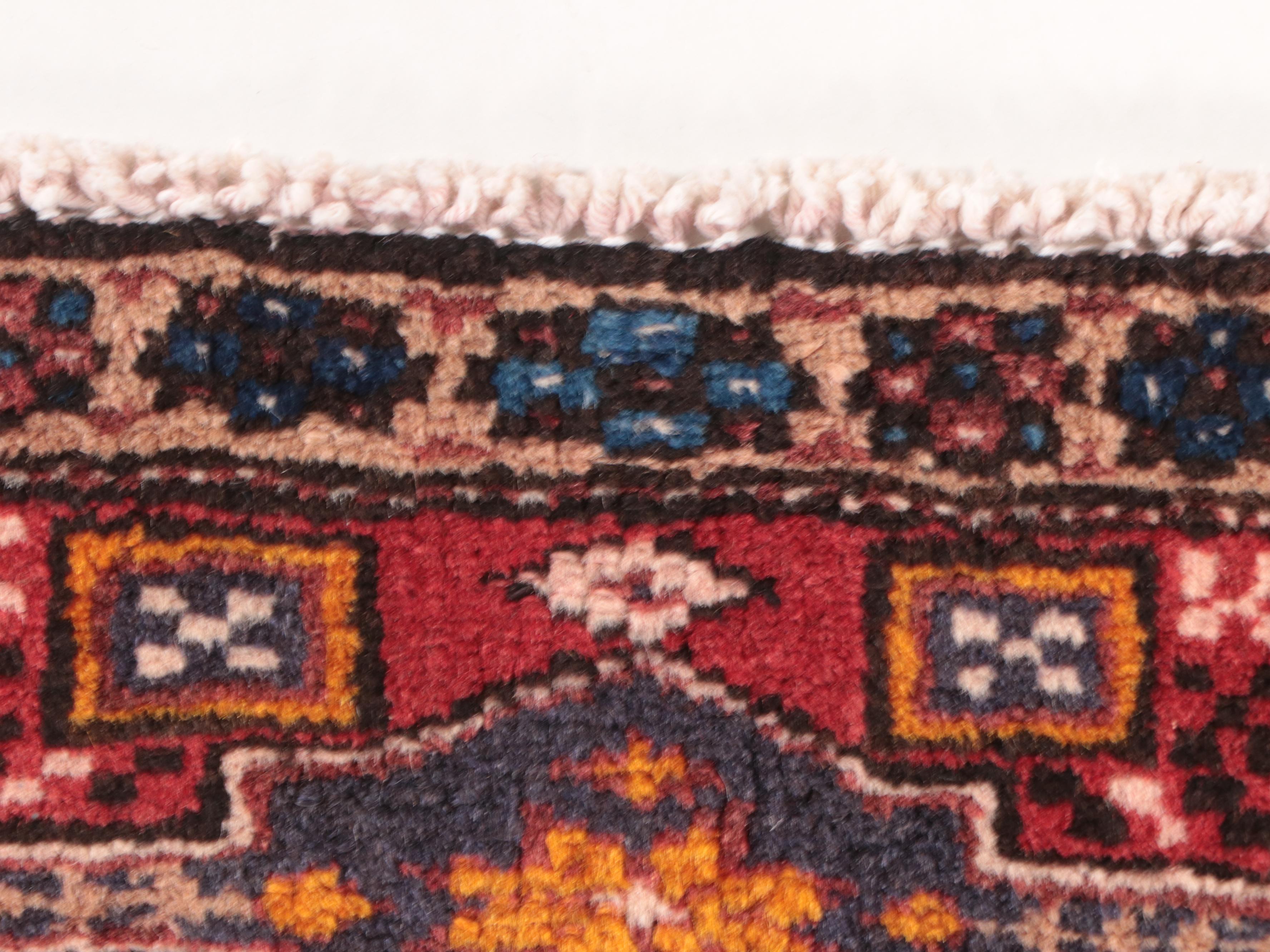 2'8 x 4'9 Hand-Knotted Persian Kurdish Accent Rug