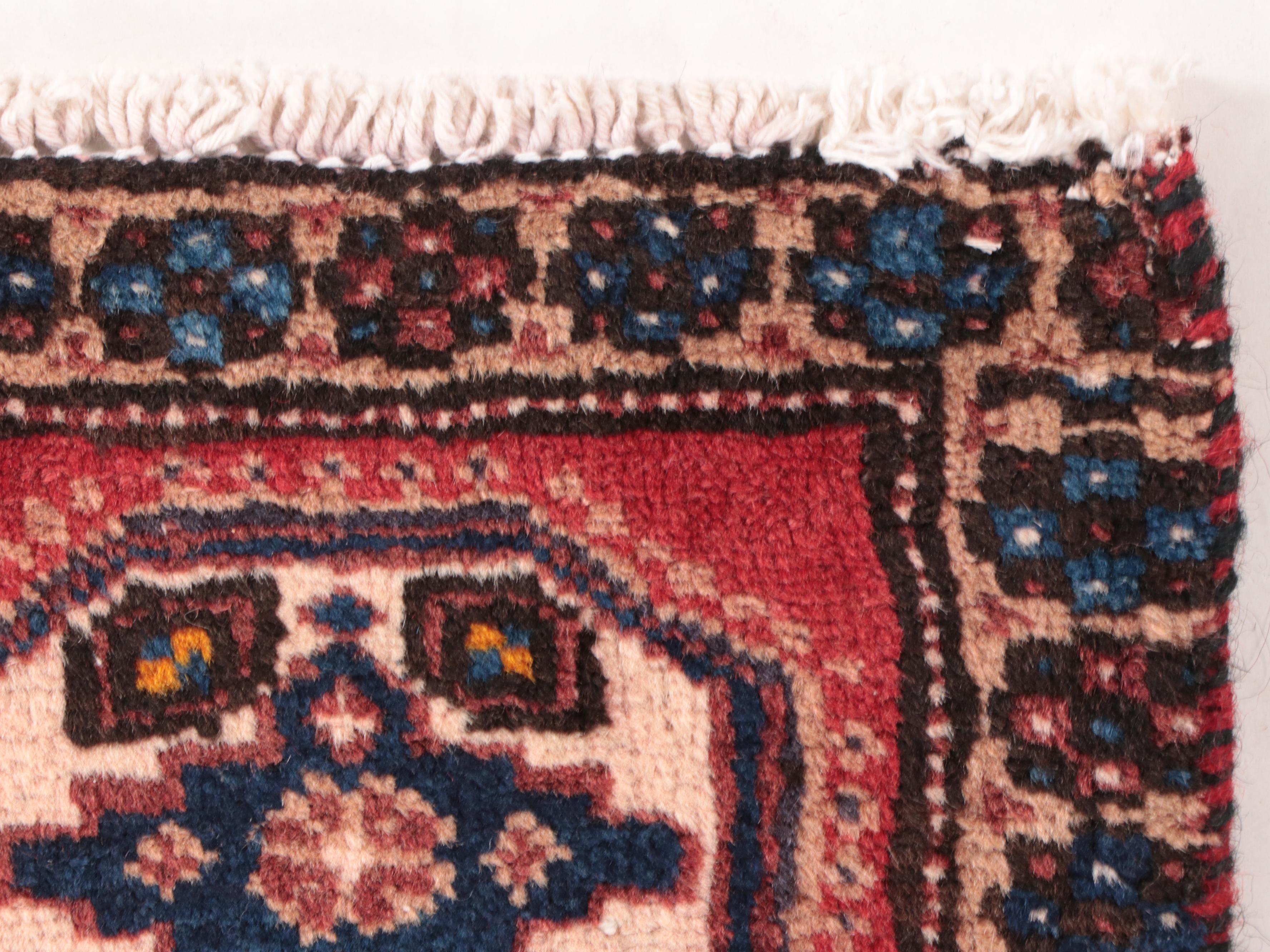 2'8 x 4'9 Hand-Knotted Persian Kurdish Accent Rug