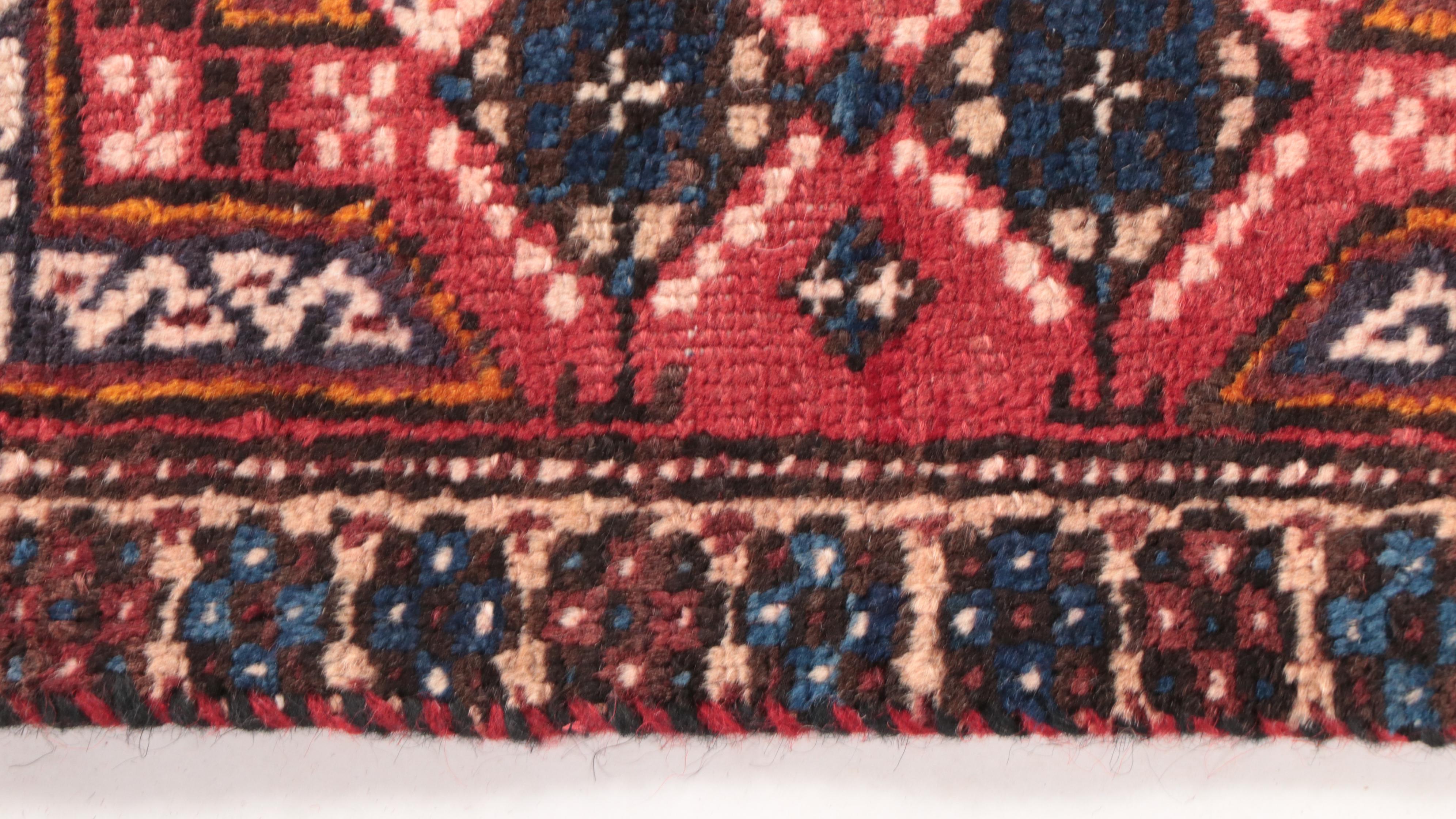 2'8 x 4'9 Hand-Knotted Persian Kurdish Accent Rug