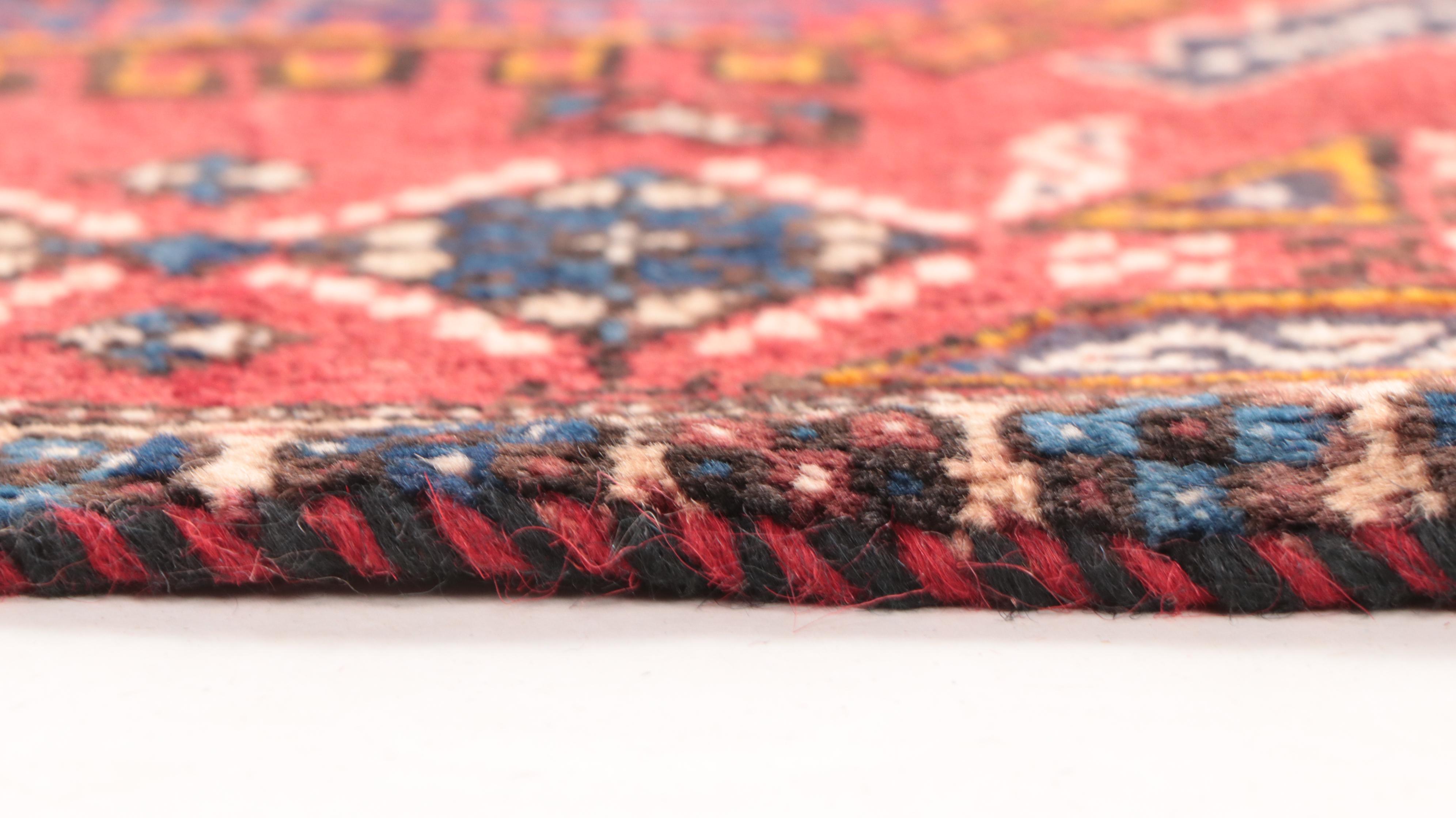 2'8 x 4'9 Hand-Knotted Persian Kurdish Accent Rug