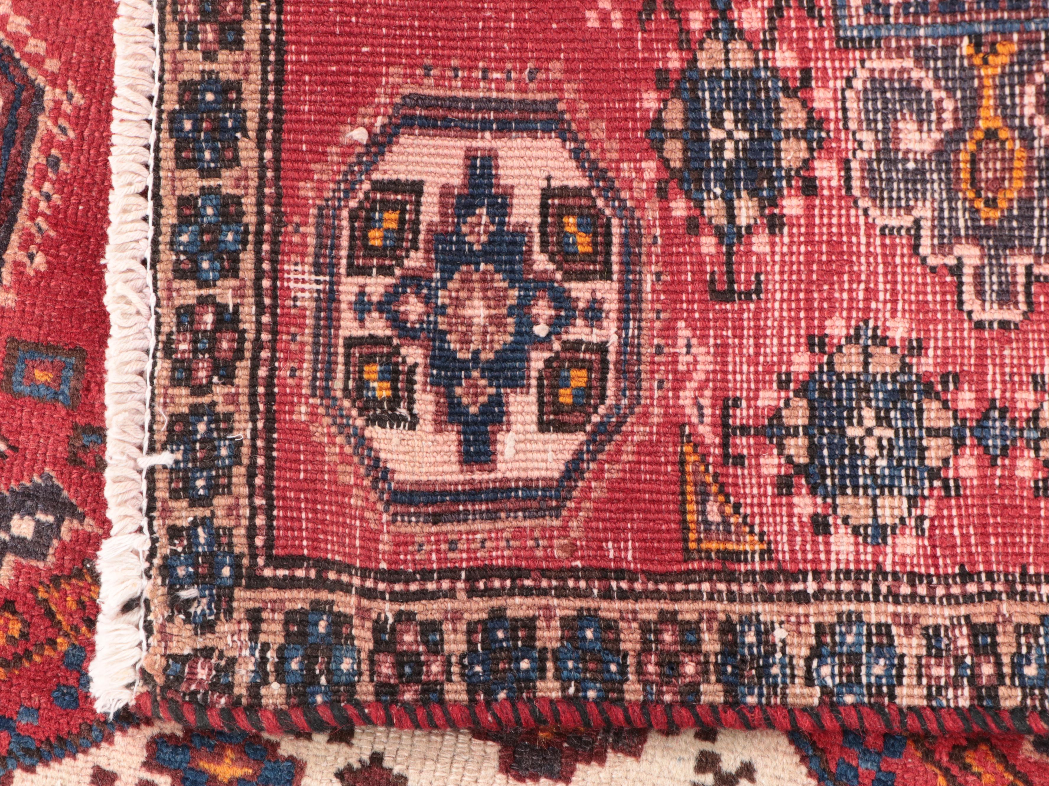 2'8 x 4'9 Hand-Knotted Persian Kurdish Accent Rug