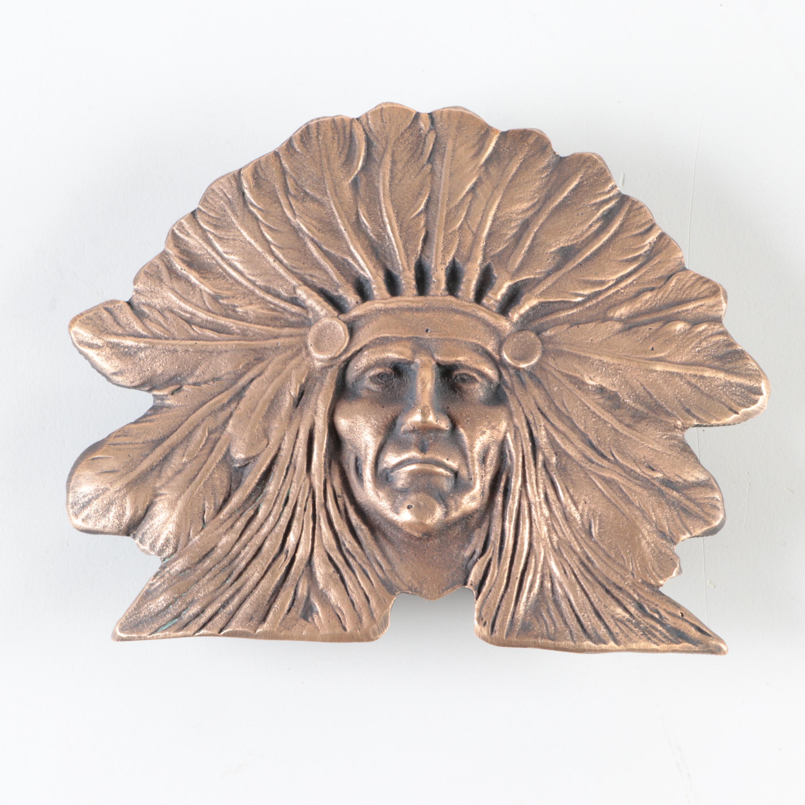 Limited Edition Bronze Chief Unger Buckle and Dragon Buckle in Gold Tone Finish