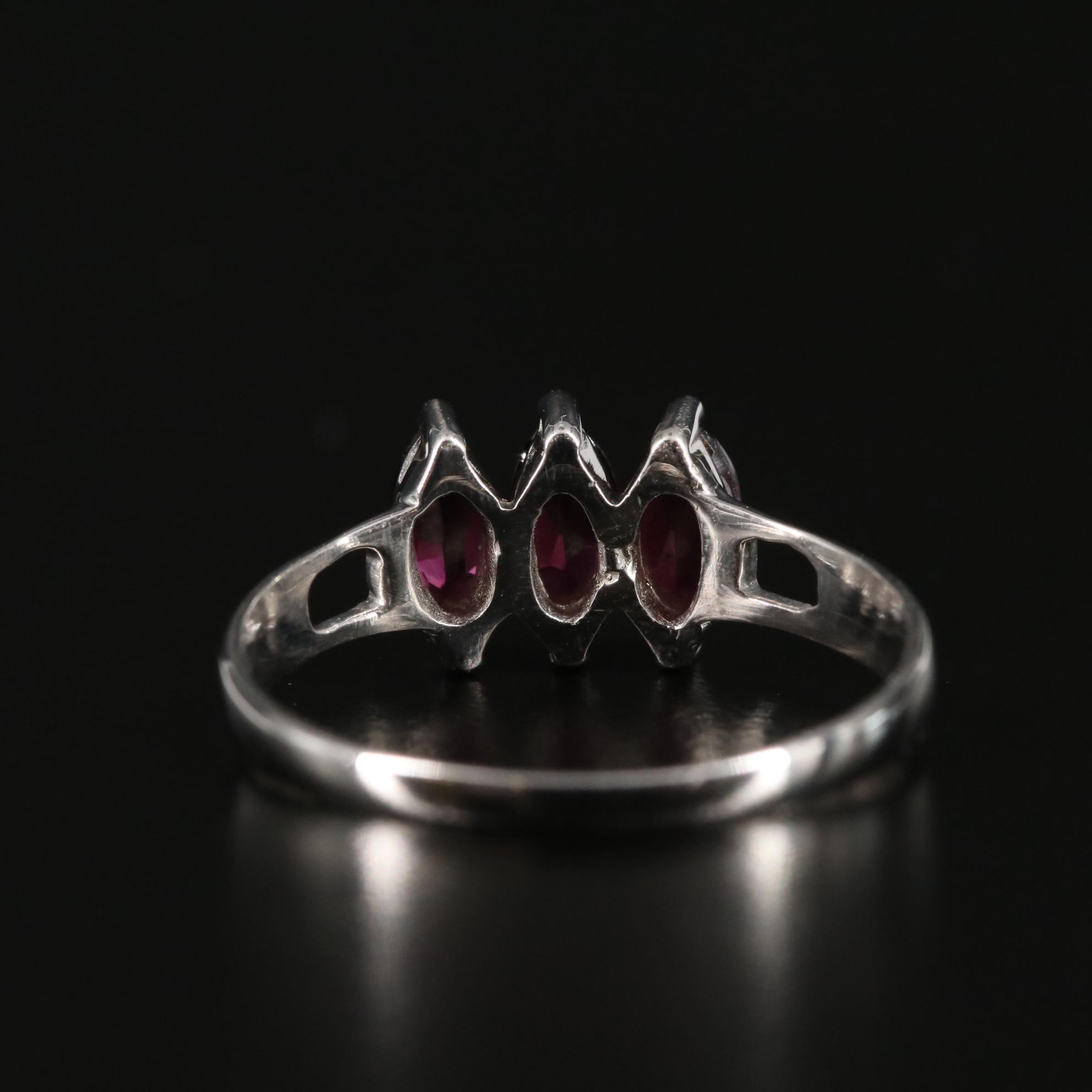 Sterling Rhodolite Garnet Ring
