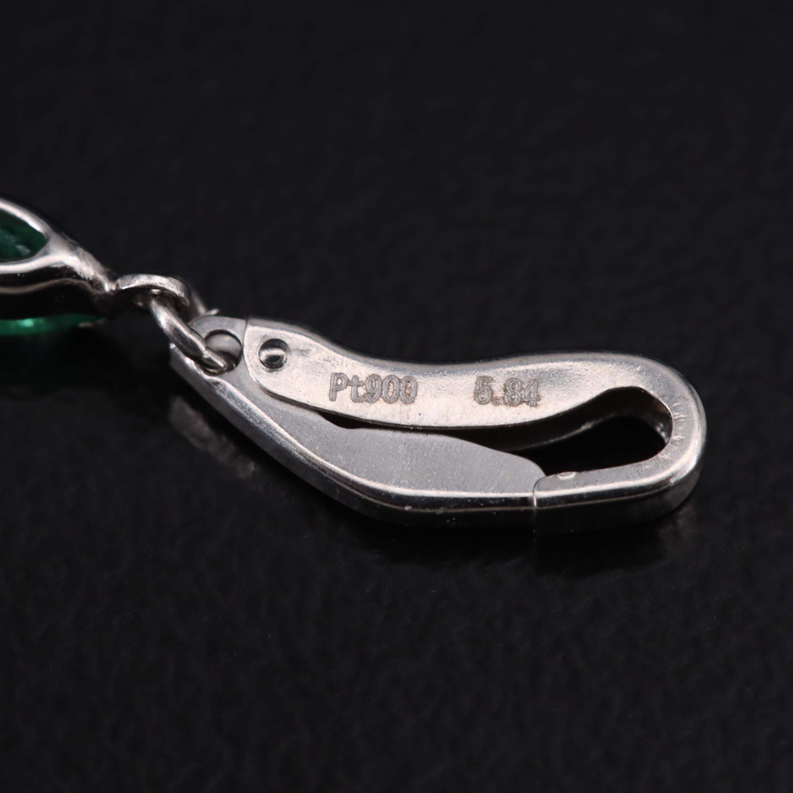 Platinum Emerald Floral Bracelet