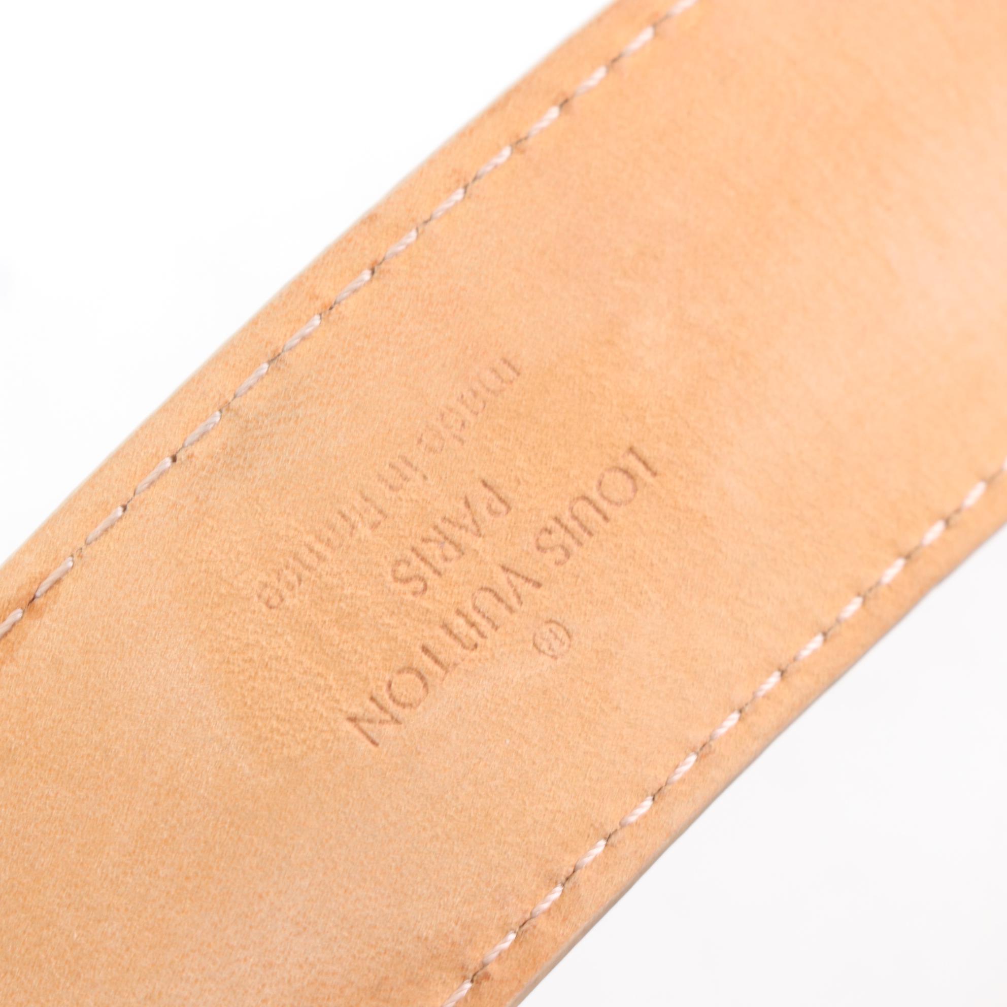 Louis Vuitton Ceinture Voyage Belt in Damier Azur Canvas