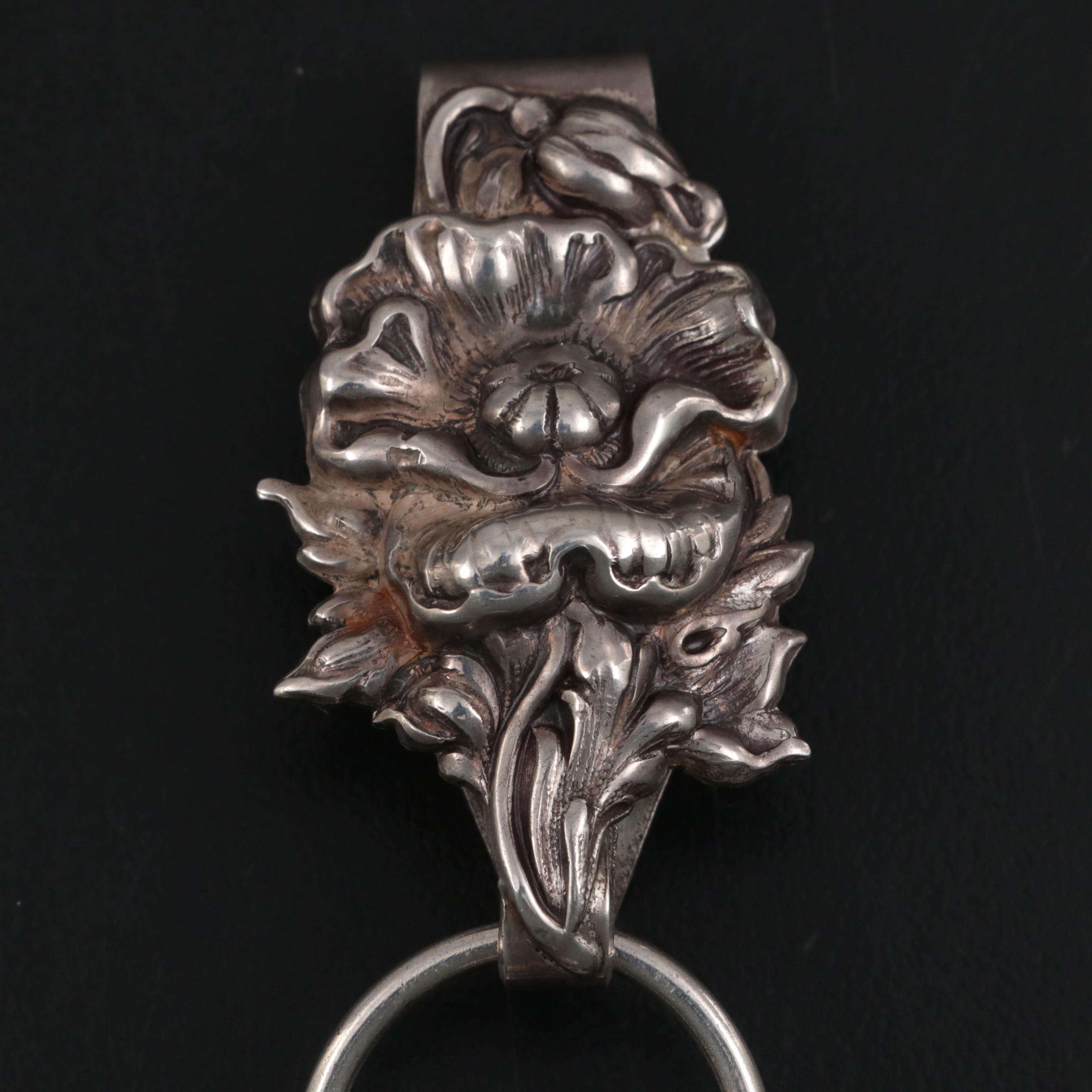 American Victorian Sterling Silver Four-Tool Chatelaine, Late 19th Century