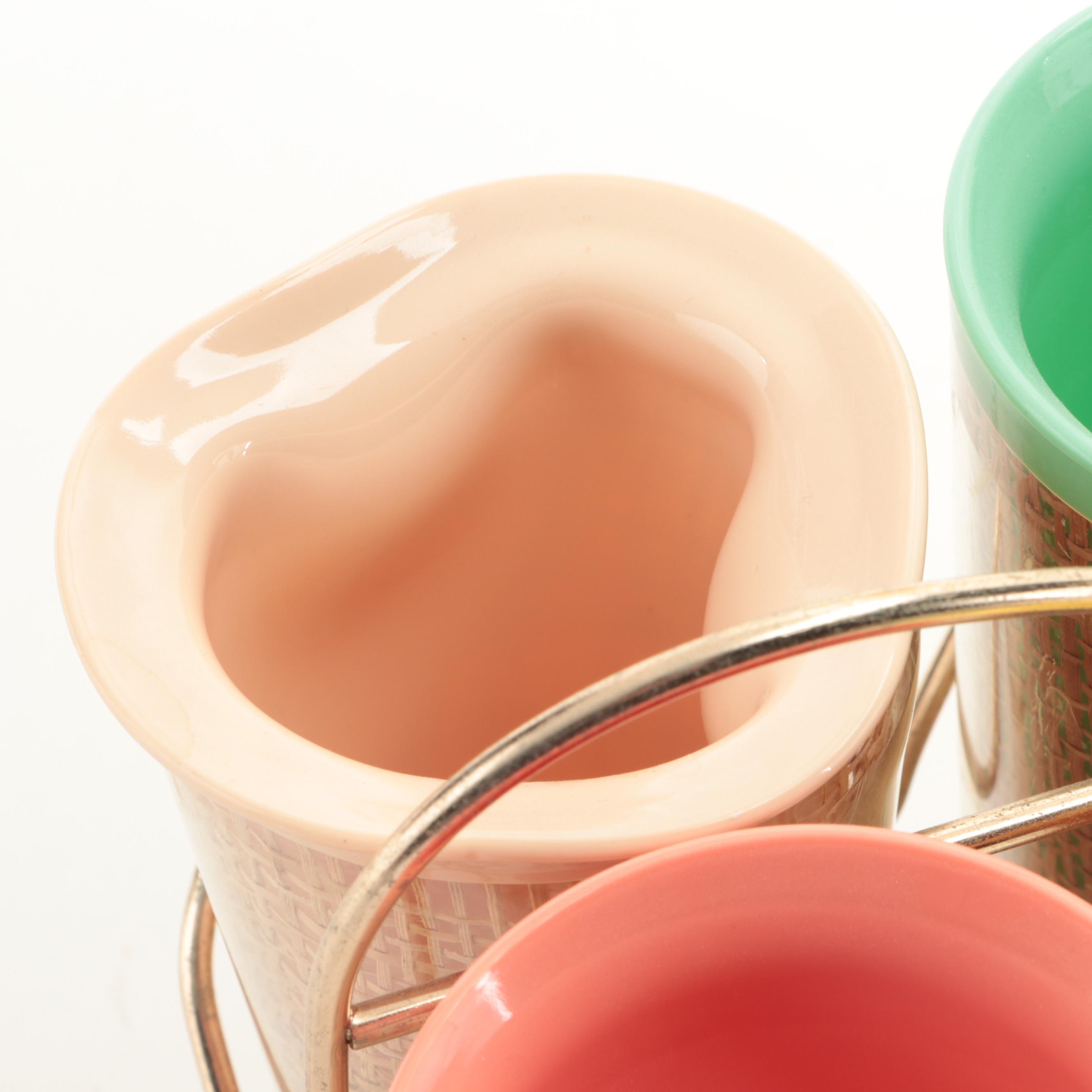 Mid Century Modern Gits Ware Therma-Glass with Other Tumblers and Tableware