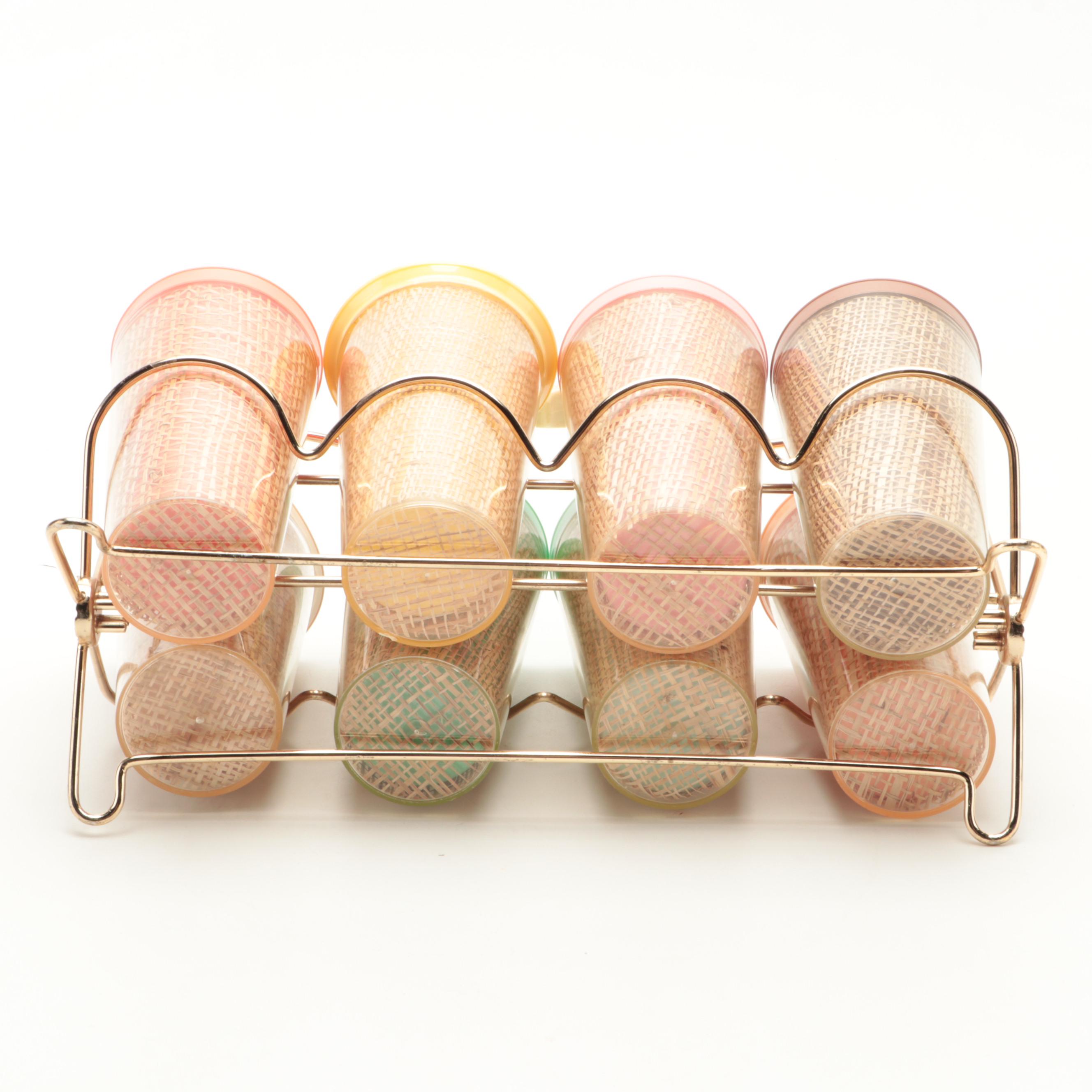 Mid Century Modern Gits Ware Therma-Glass with Other Tumblers and Tableware