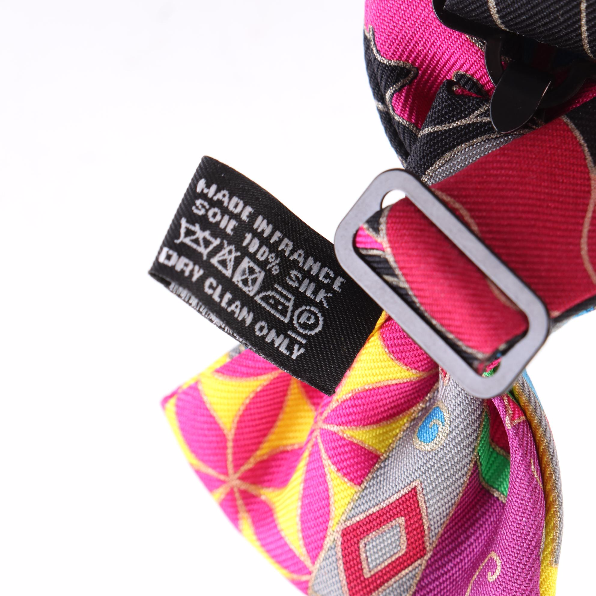 Hermès Bow Tie in Printed Silk Twill