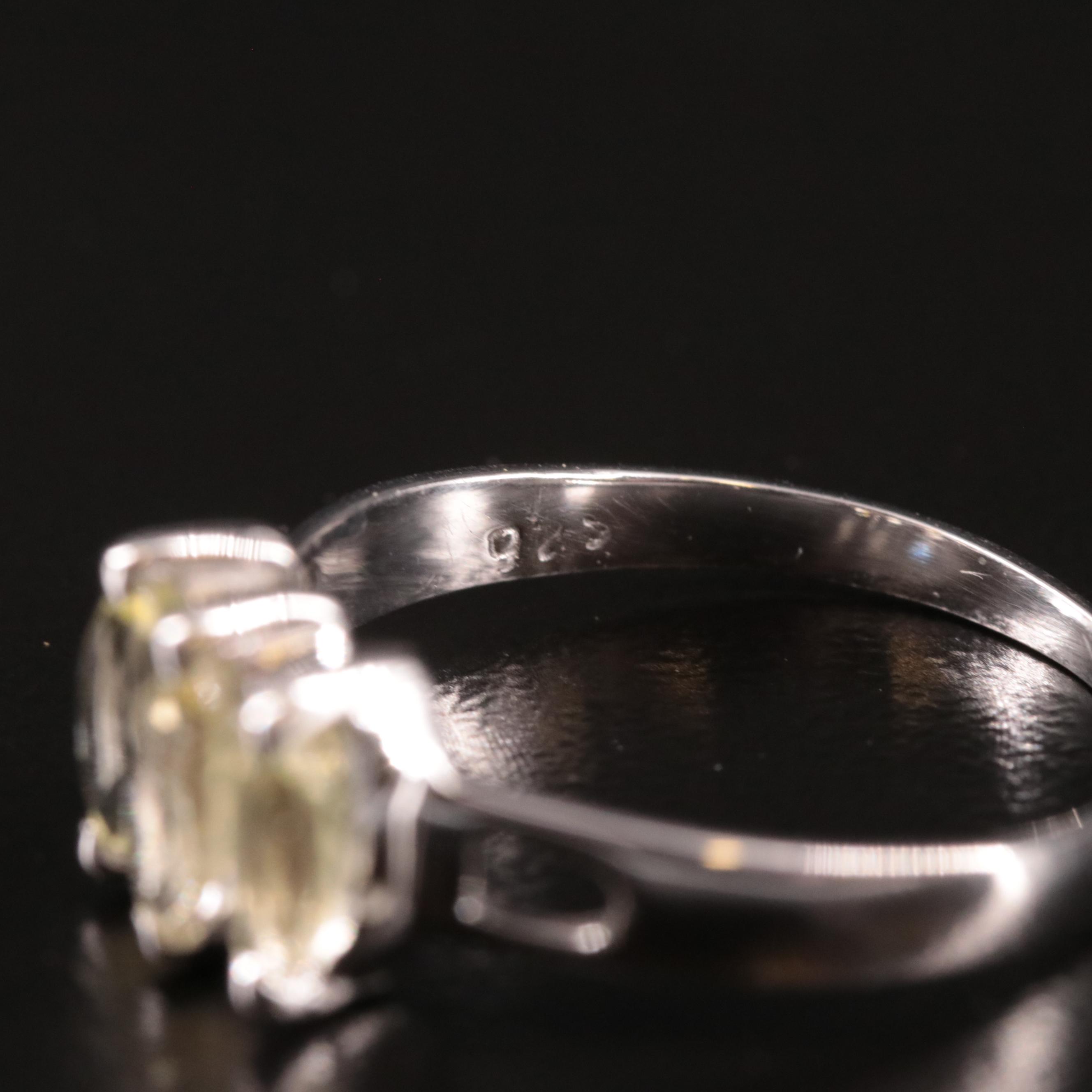 Sterling Citrine Ring