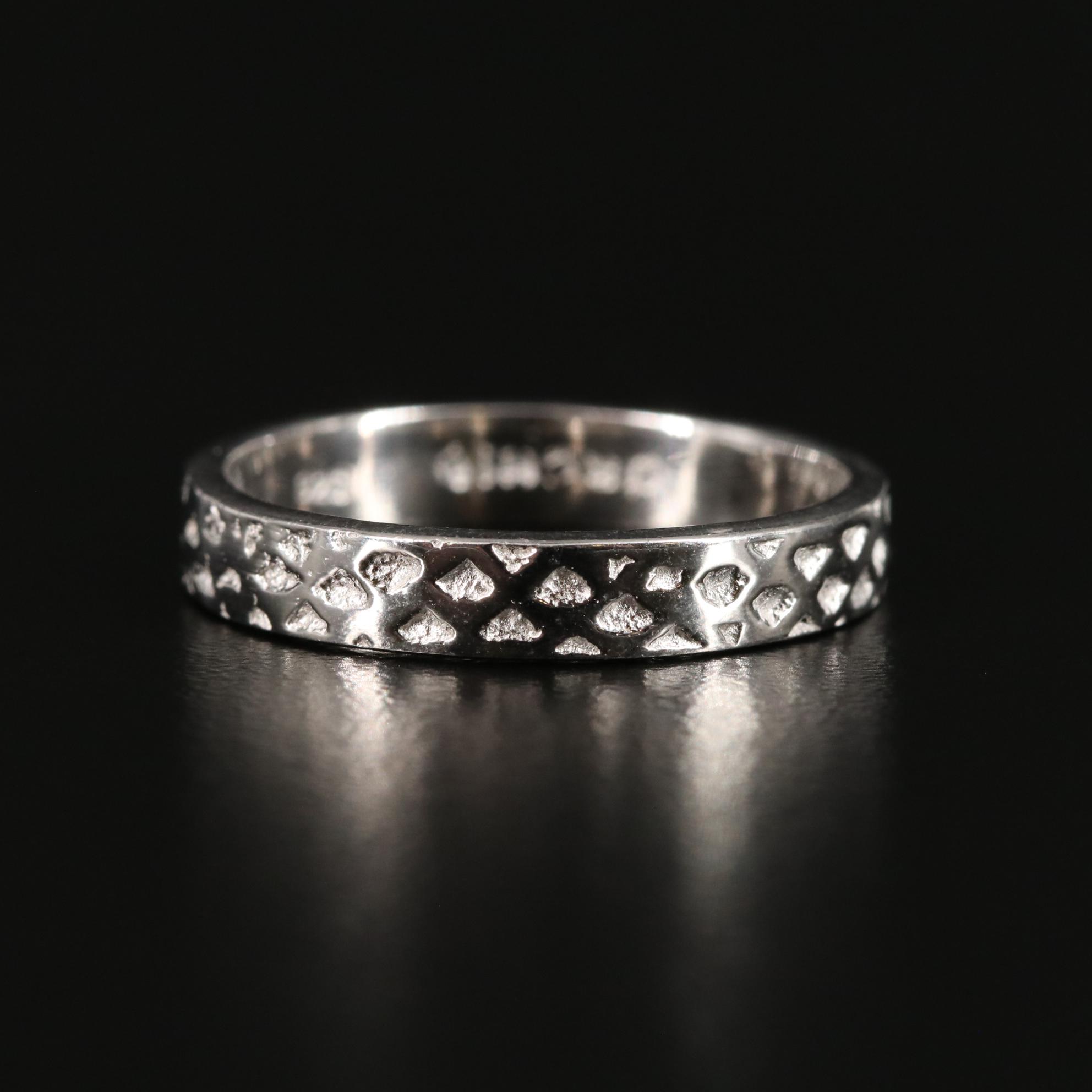 Sterling Textured Band