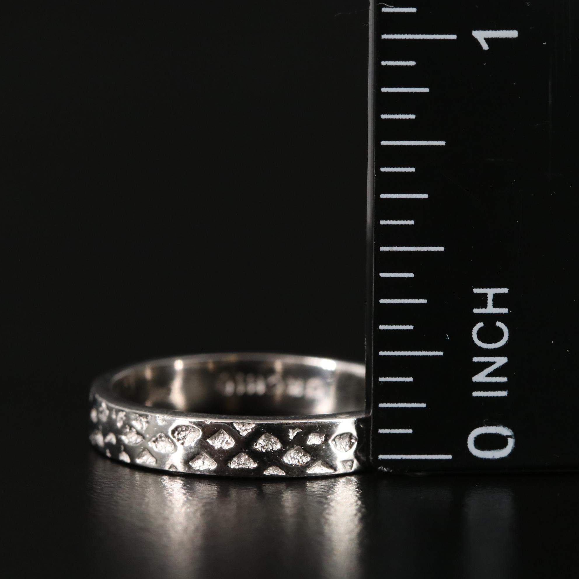 Sterling Textured Band